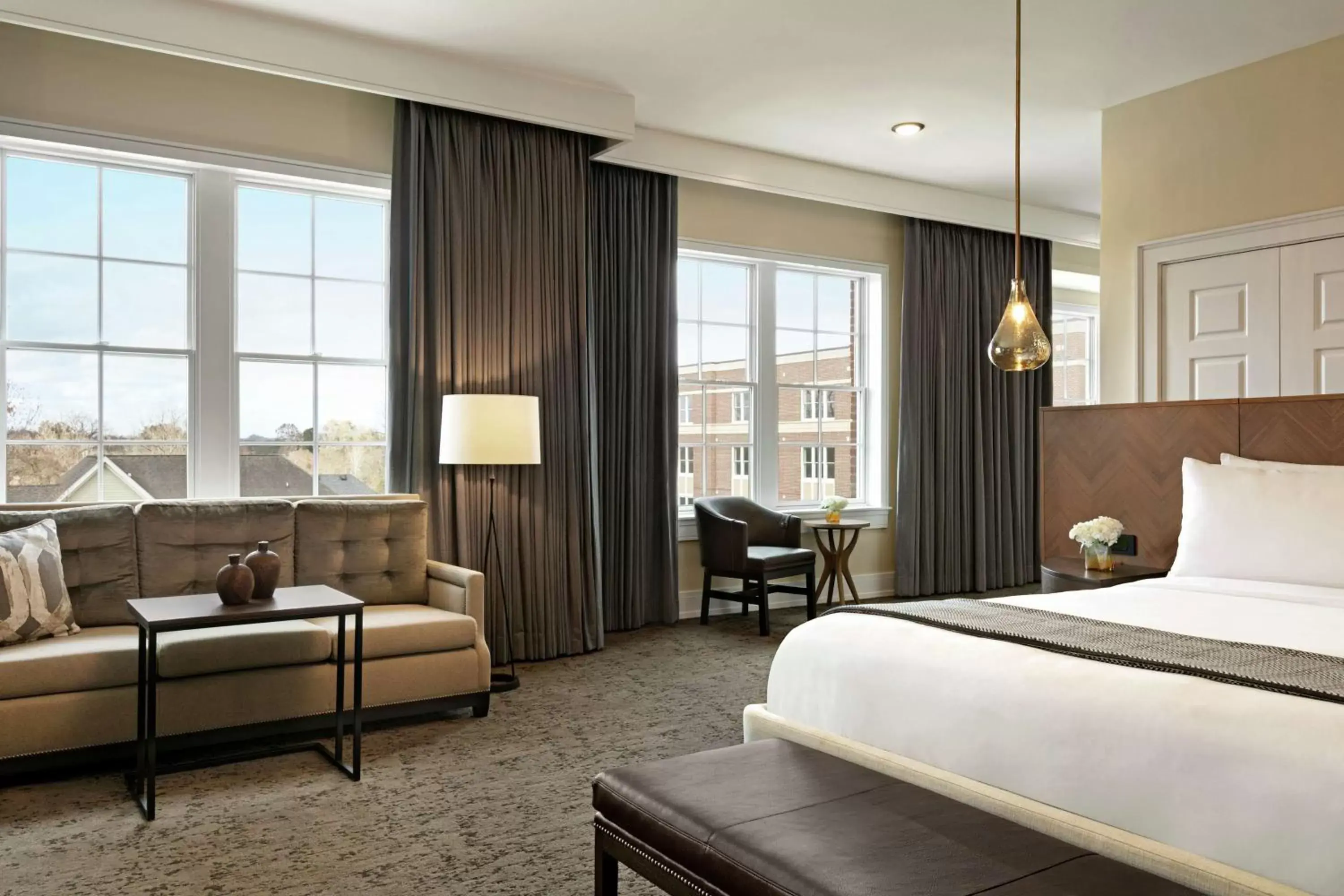 Bed in The Harpeth Downtown Franklin, Curio Collection by Hilton