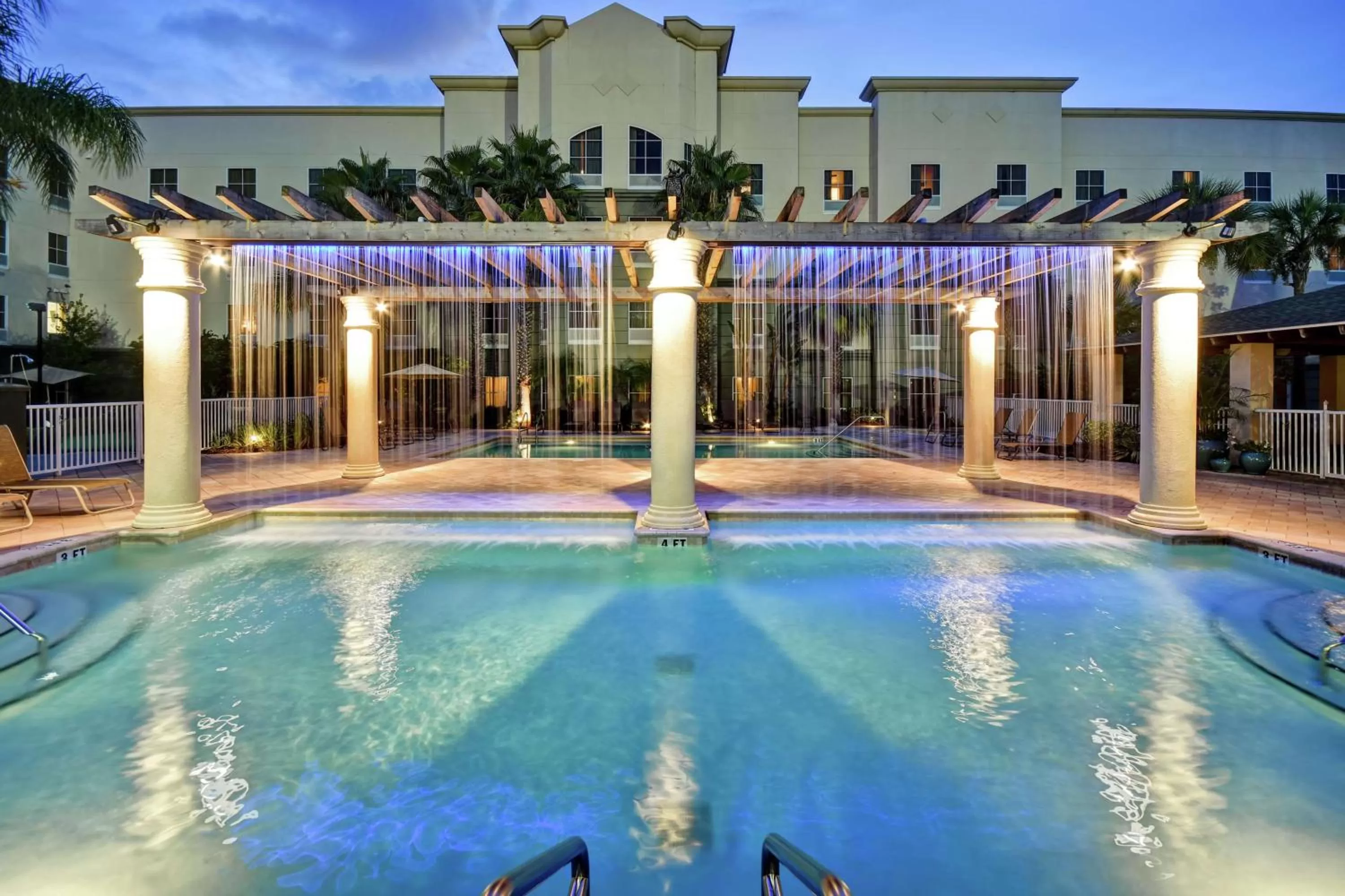 Pool view in Homewood Suites by Hilton Tampa-Port Richey