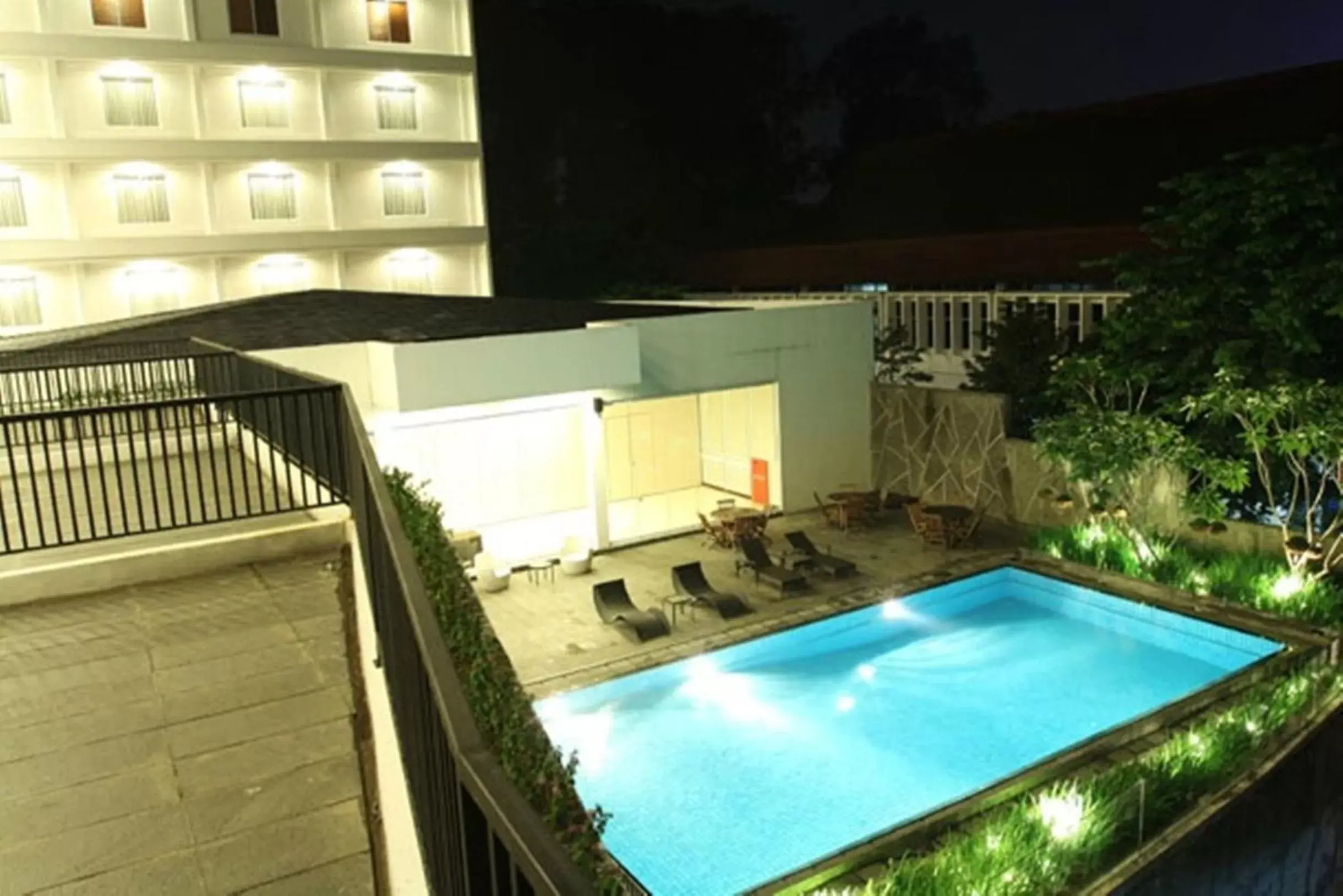 Night, Swimming Pool in Royal Hotel Bogor