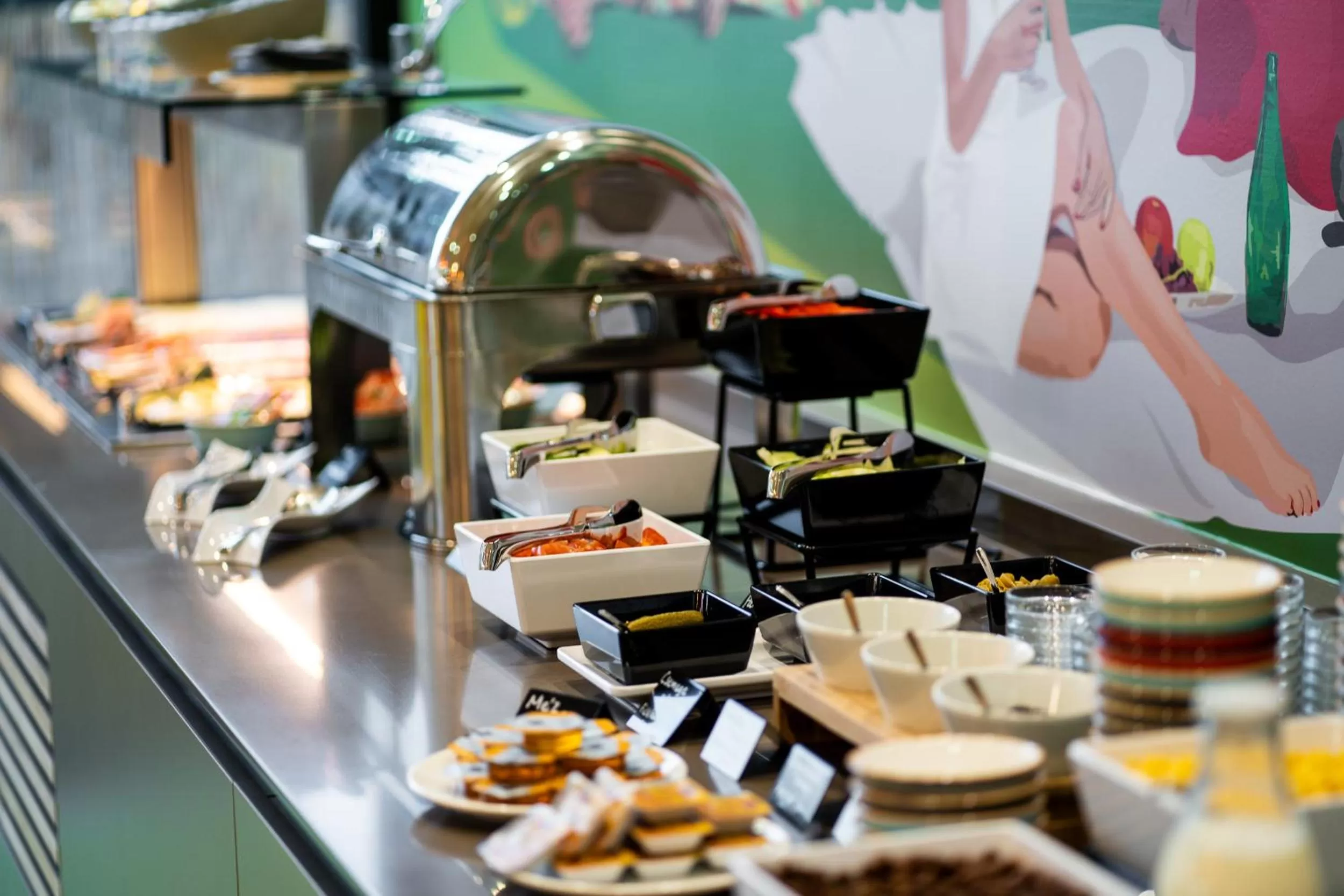 Buffet breakfast in ibis Styles Budapest Citywest