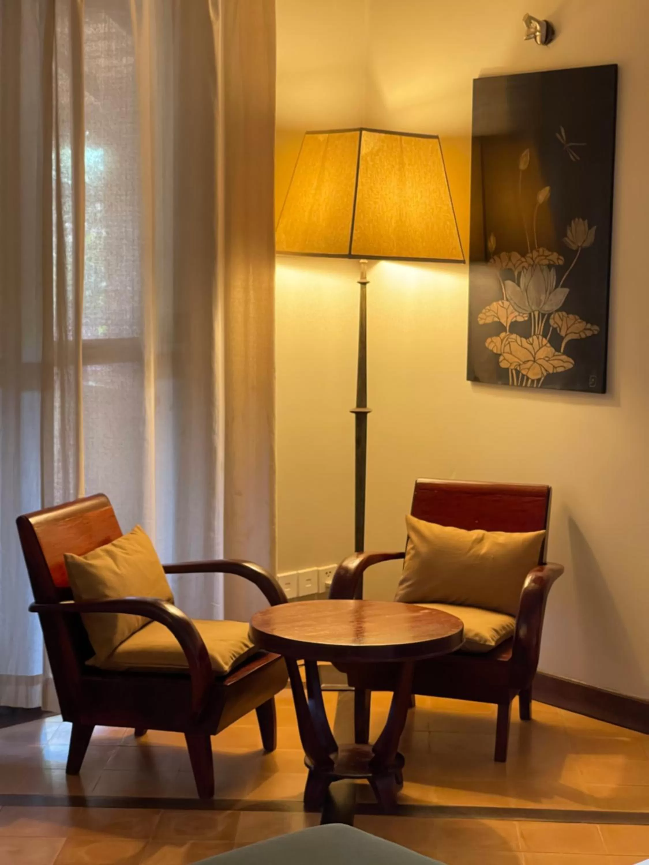 Seating area in La Palmeraie D'angkor