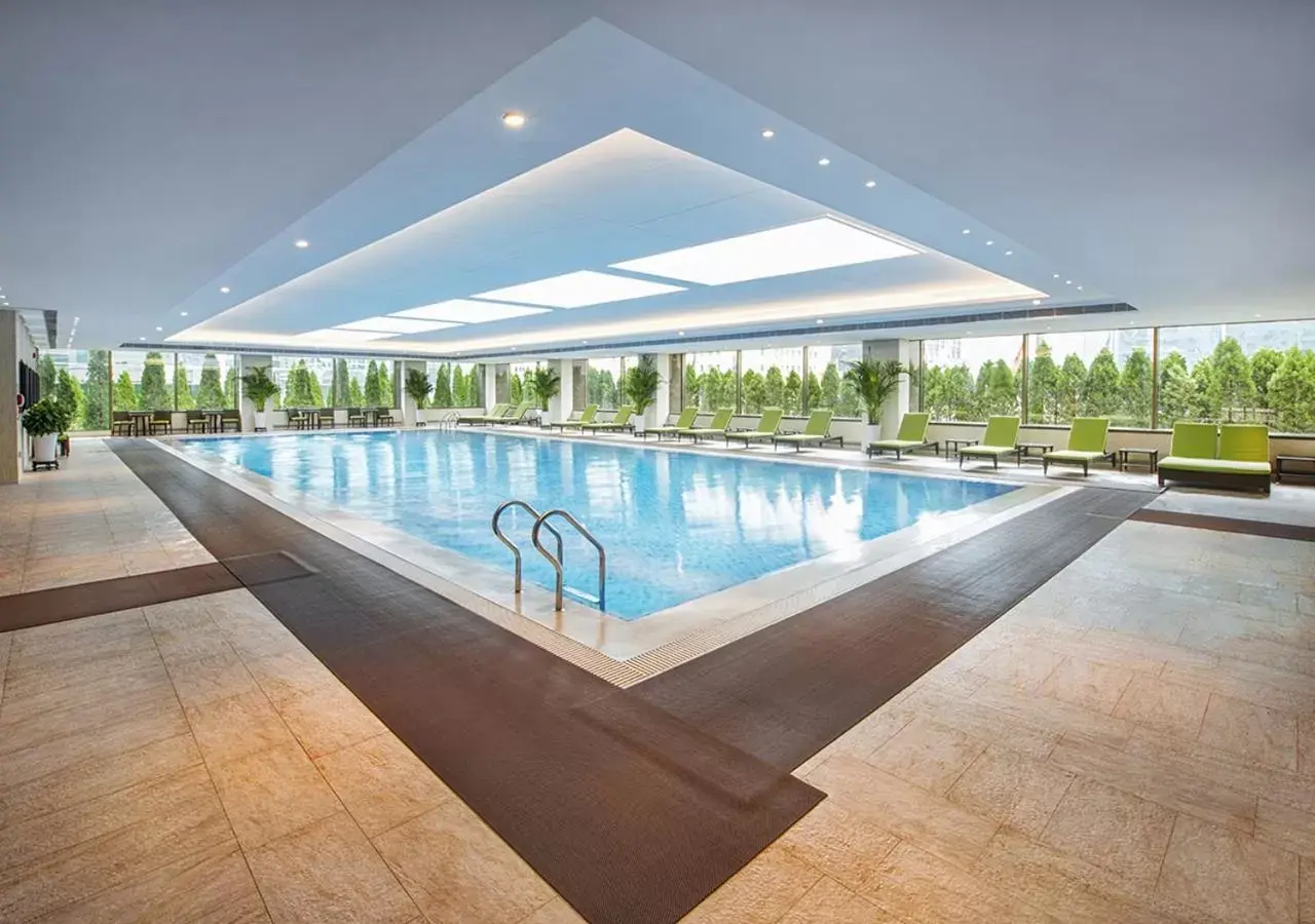 Pool view in Shangri-La Dalian Pool view in Shangri-La Dalian