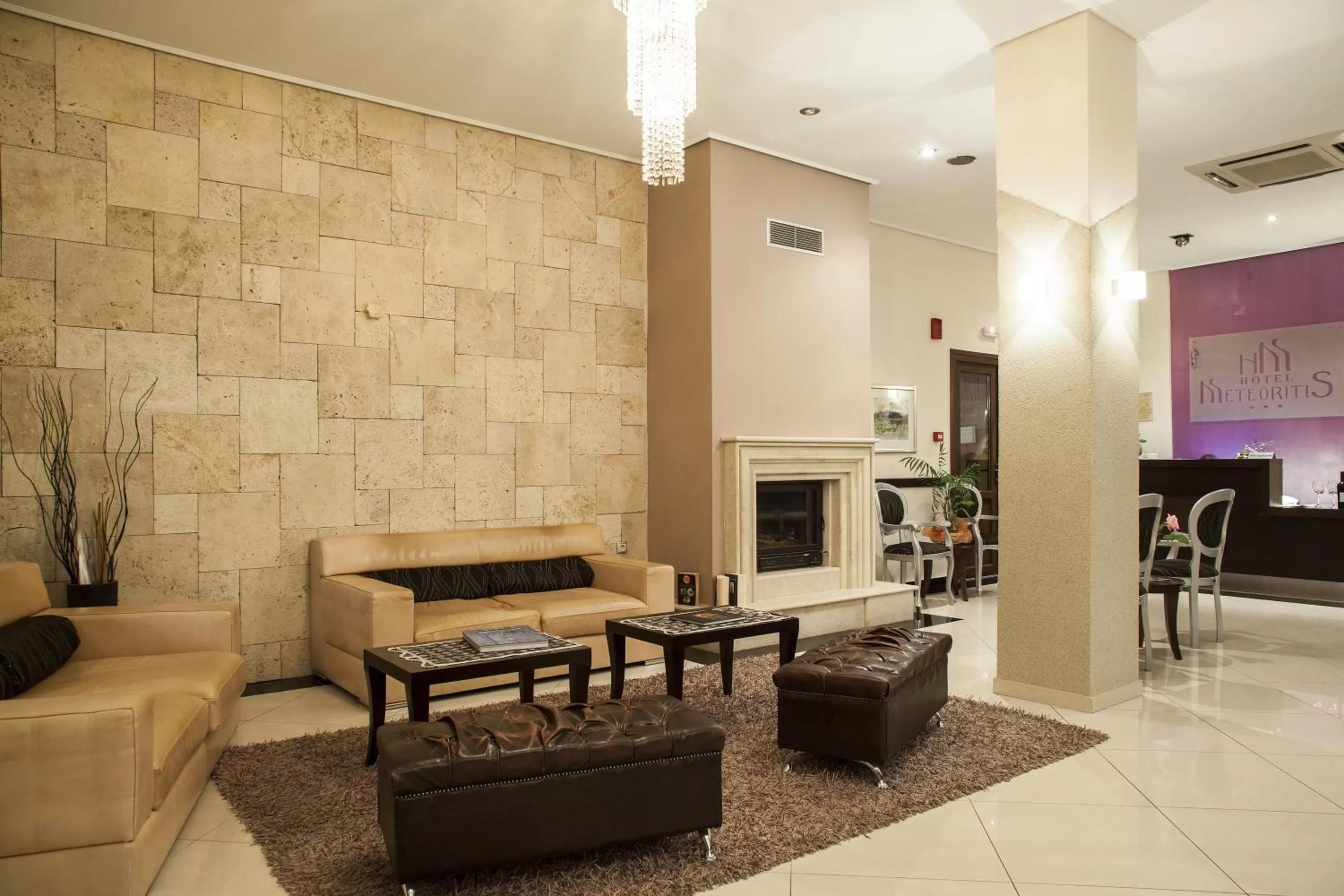 Lobby or reception in Hotel Meteoritis