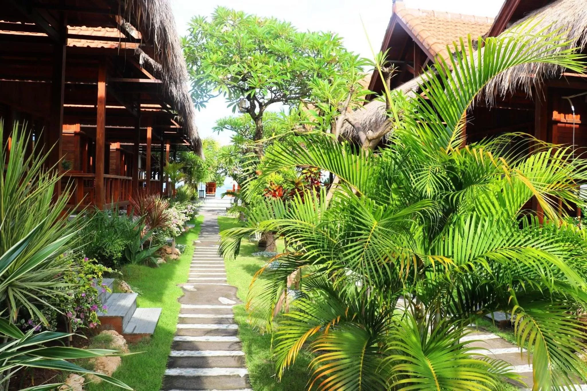 Garden view in Pemedal Beach Resort