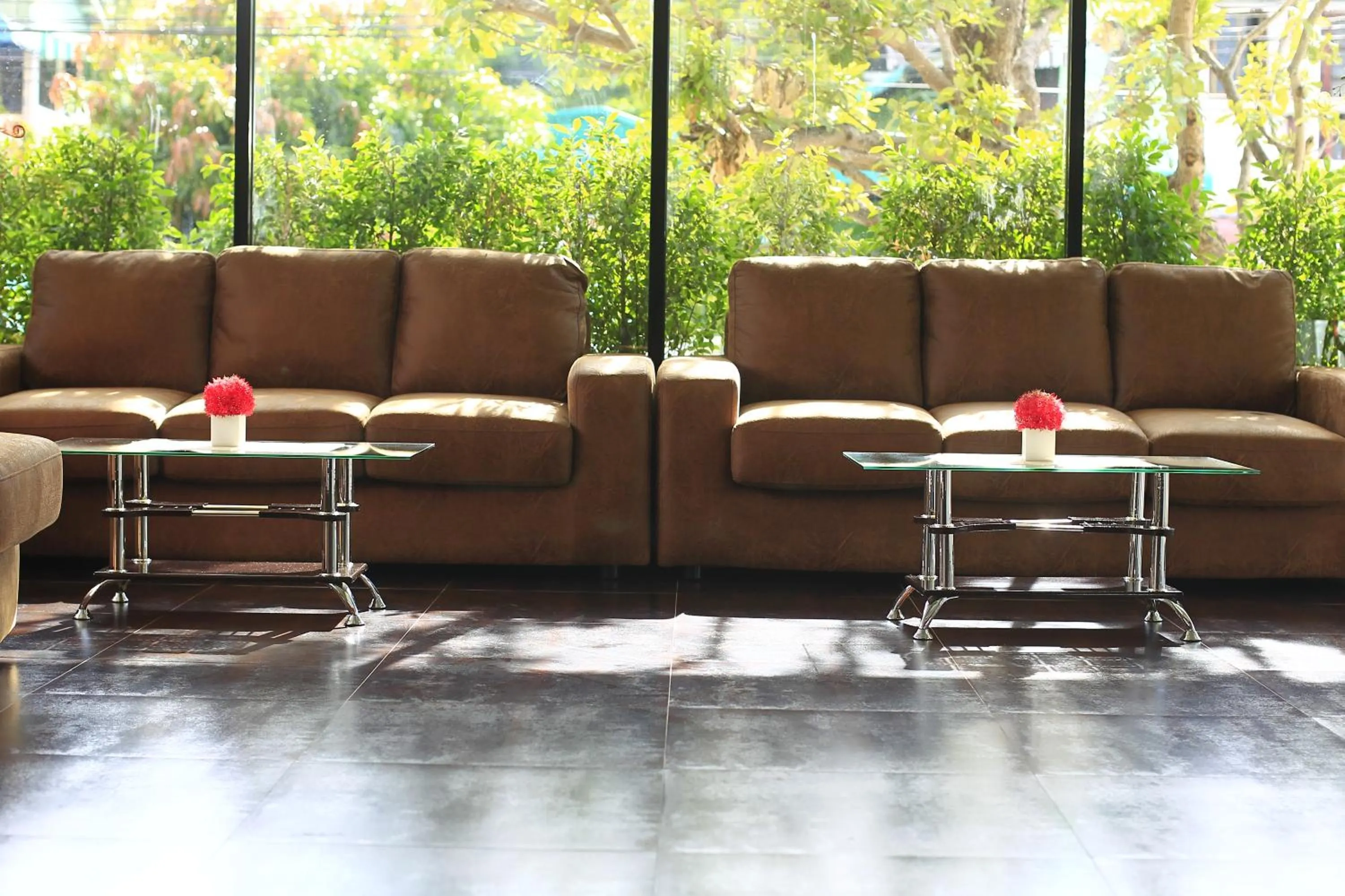 Seating area in D11 Hotel