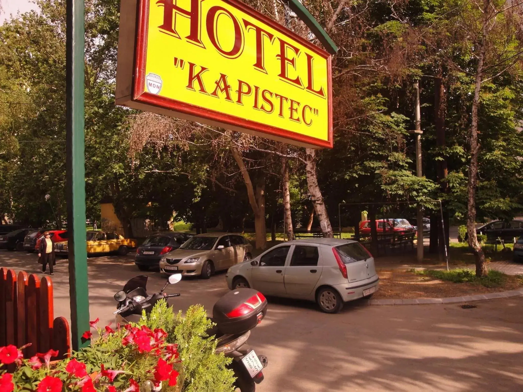 Facade/entrance in Hotel Kapistec Skopje