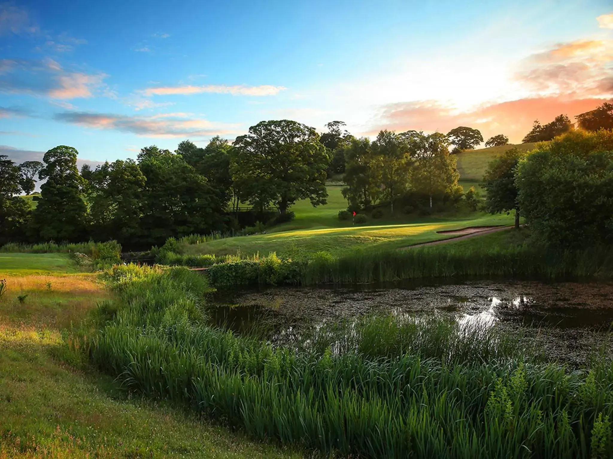 Golfcourse, Garden in Macdonald Portal Hotel, Golf & Spa Cobblers Cross, Cheshire