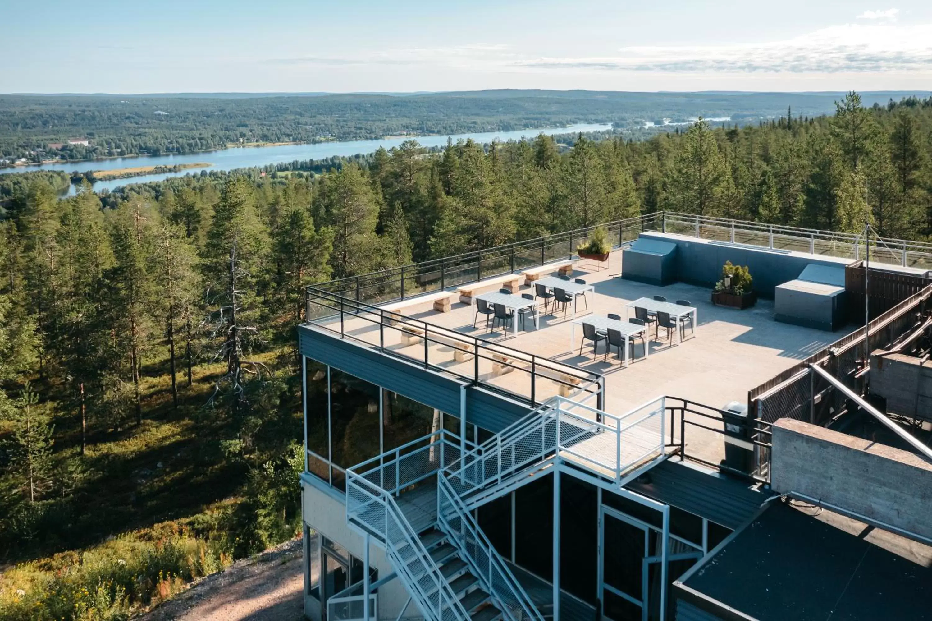 Patio in Lapland Hotels Sky Ounasvaara