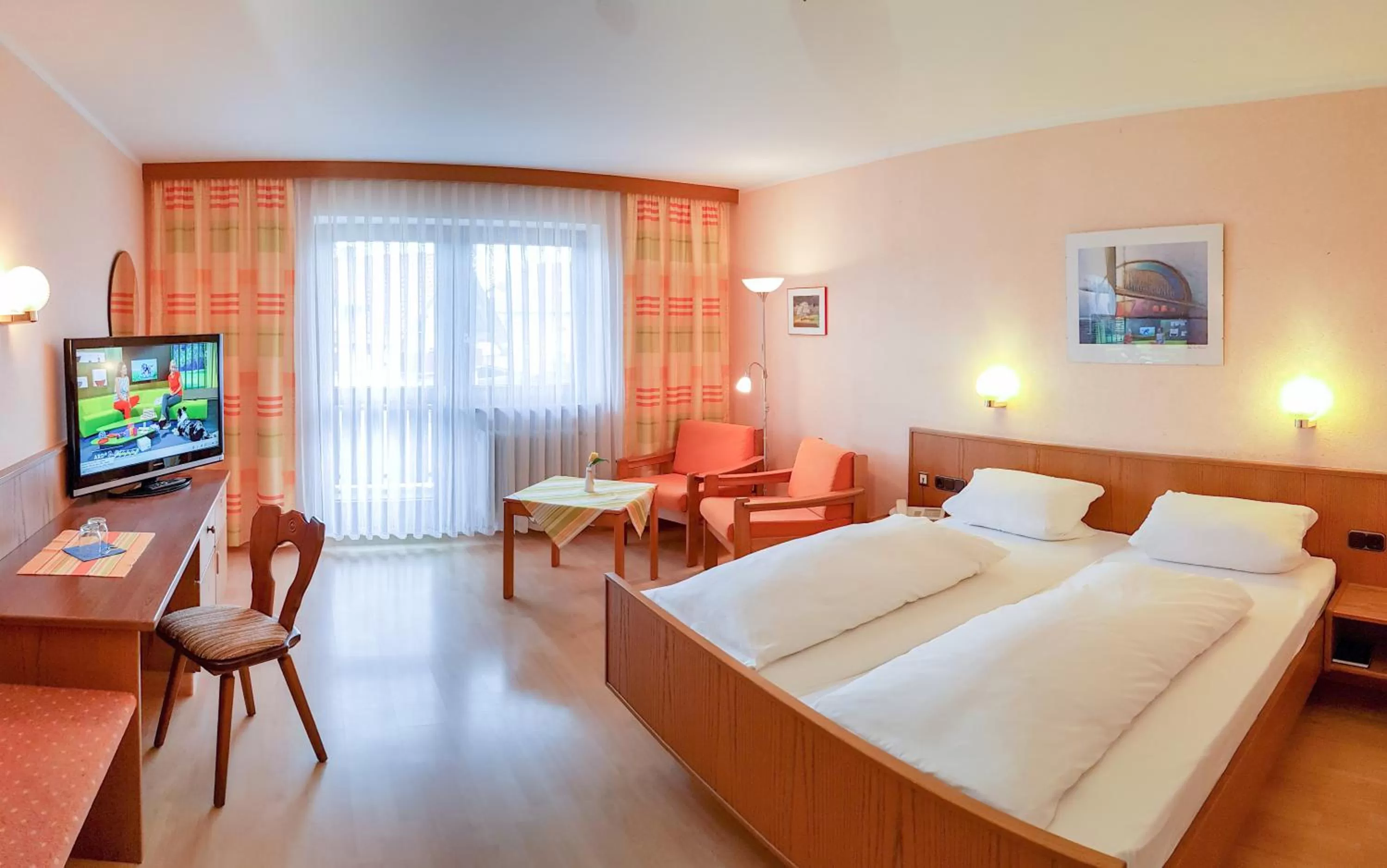 Photo of the whole room, Bed in Kurhotel Anders