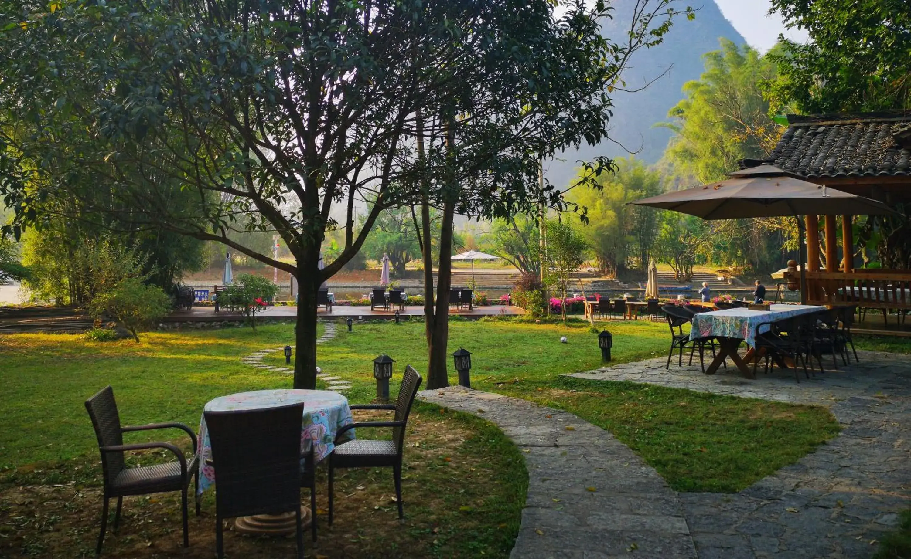 Garden in Yangshuo Moondance Hotel