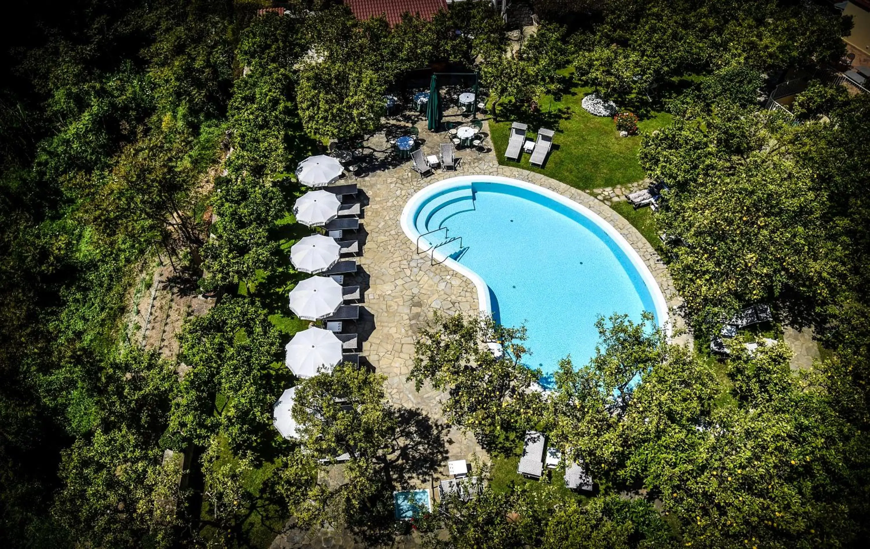 Bird's eye view, Pool View in Hotel Antiche Mura