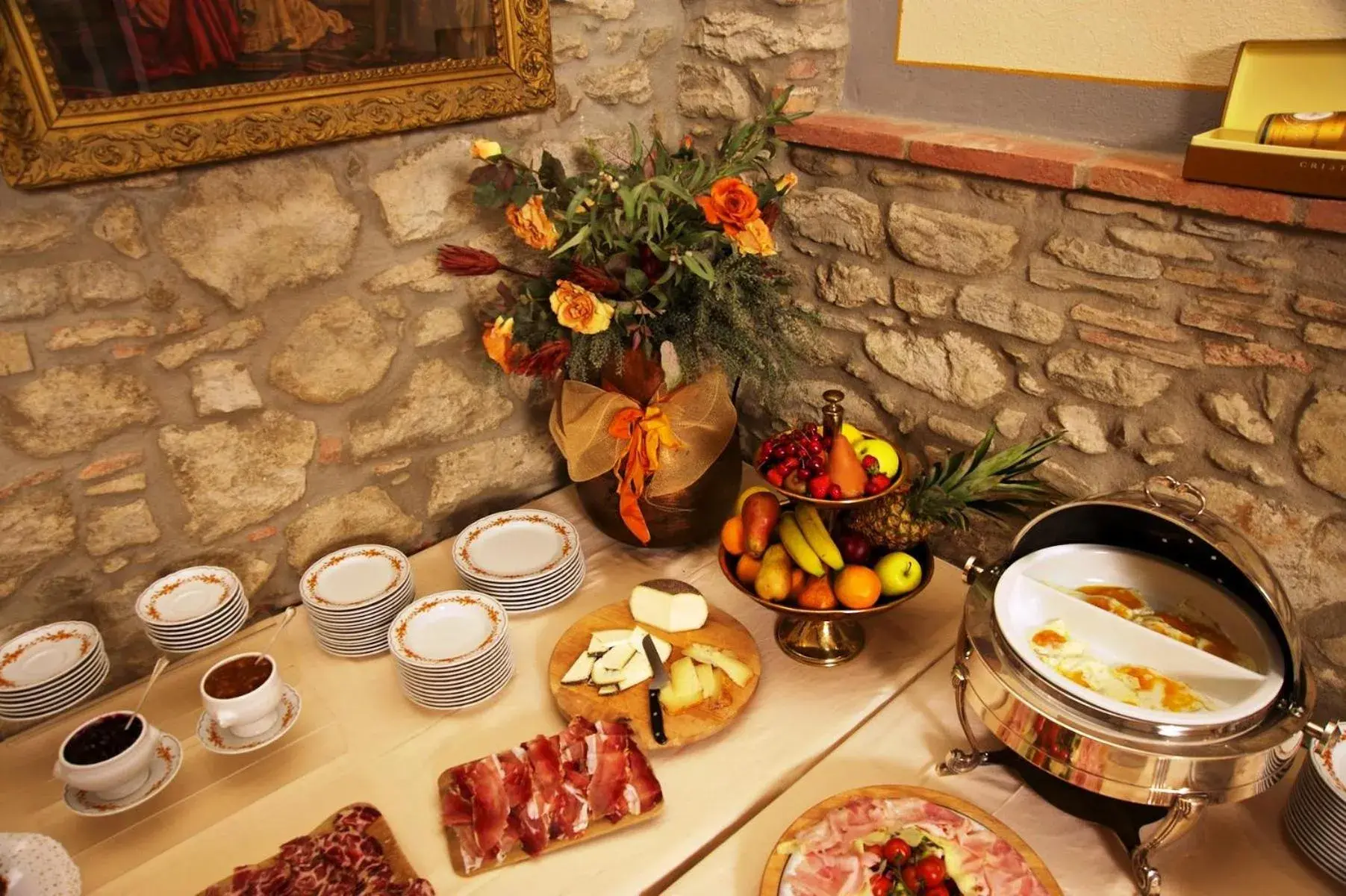 Buffet breakfast in Relais Villa Baldelli