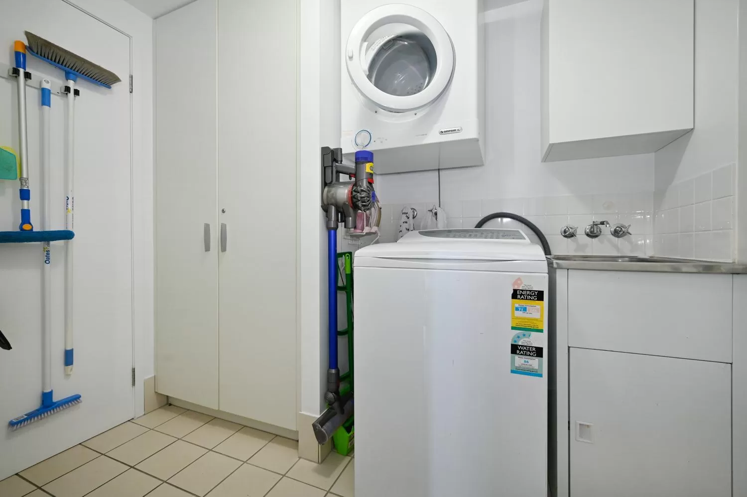 washing machine in Pumicestone Blue