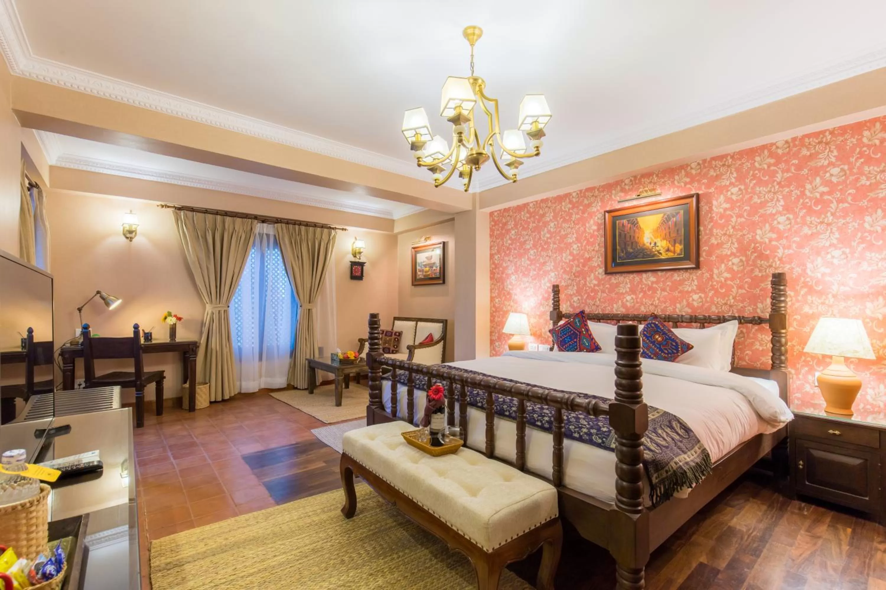 Photo of the whole room, Bed in Baber Mahal Vilas - The Heritage Hotel