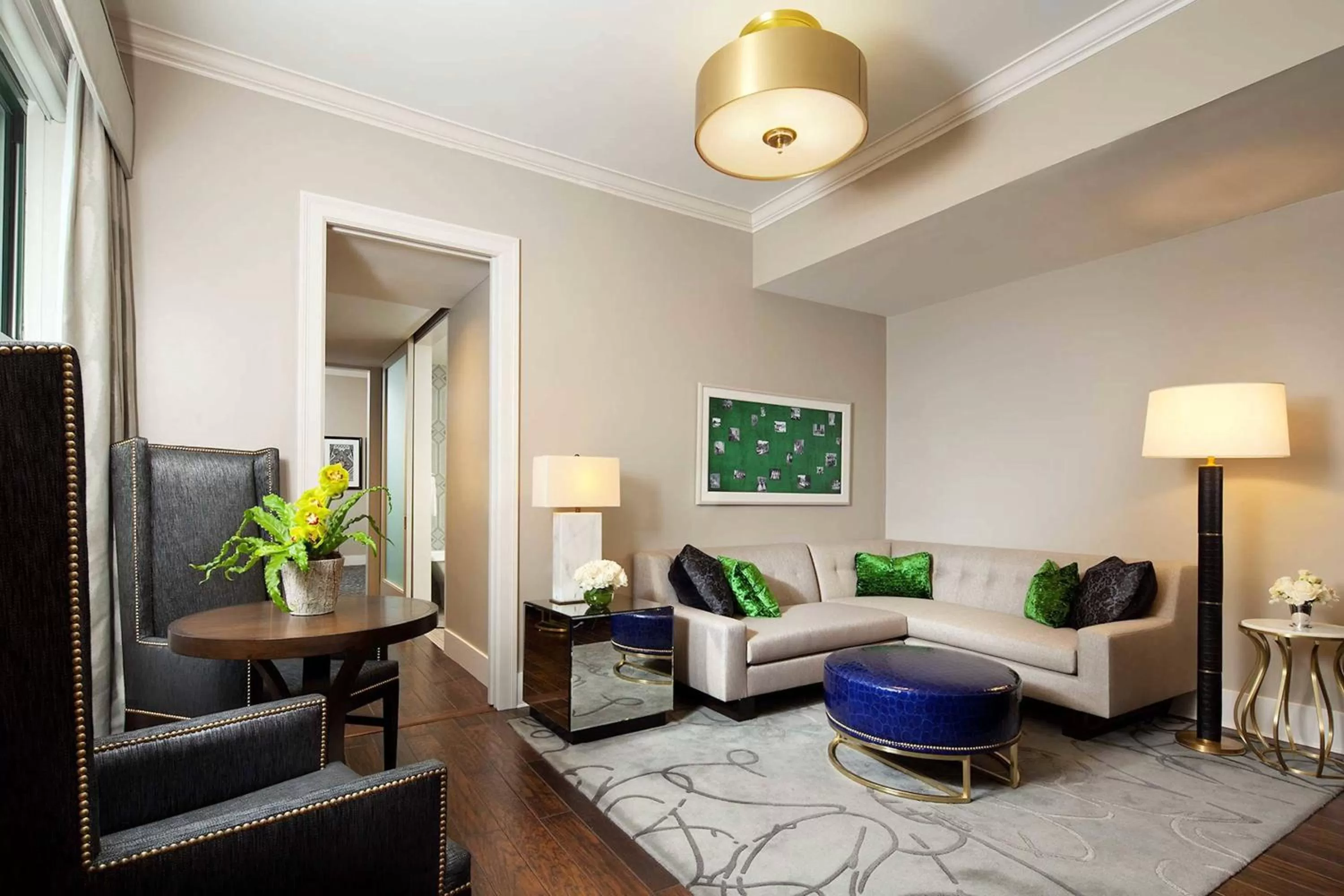Living room in The St. Anthony, a Luxury Collection Hotel, San Antonio