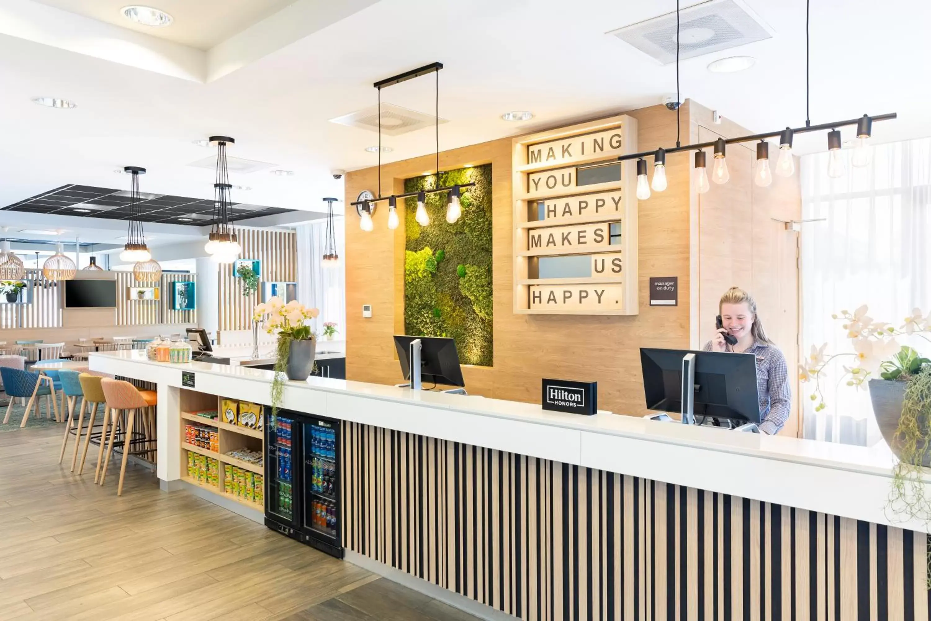 Lobby or reception in Hampton by Hilton Amsterdam Airport Schiphol Lobby or reception in Hampton by Hilton Amsterdam Airport Schiphol