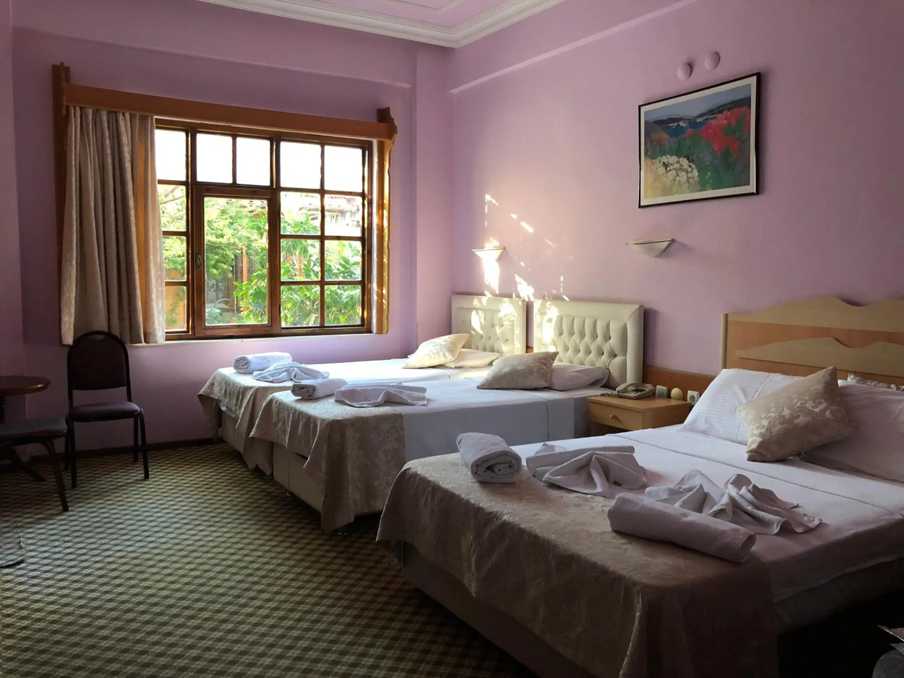 Bed in Hotel Karyatit Kaleici