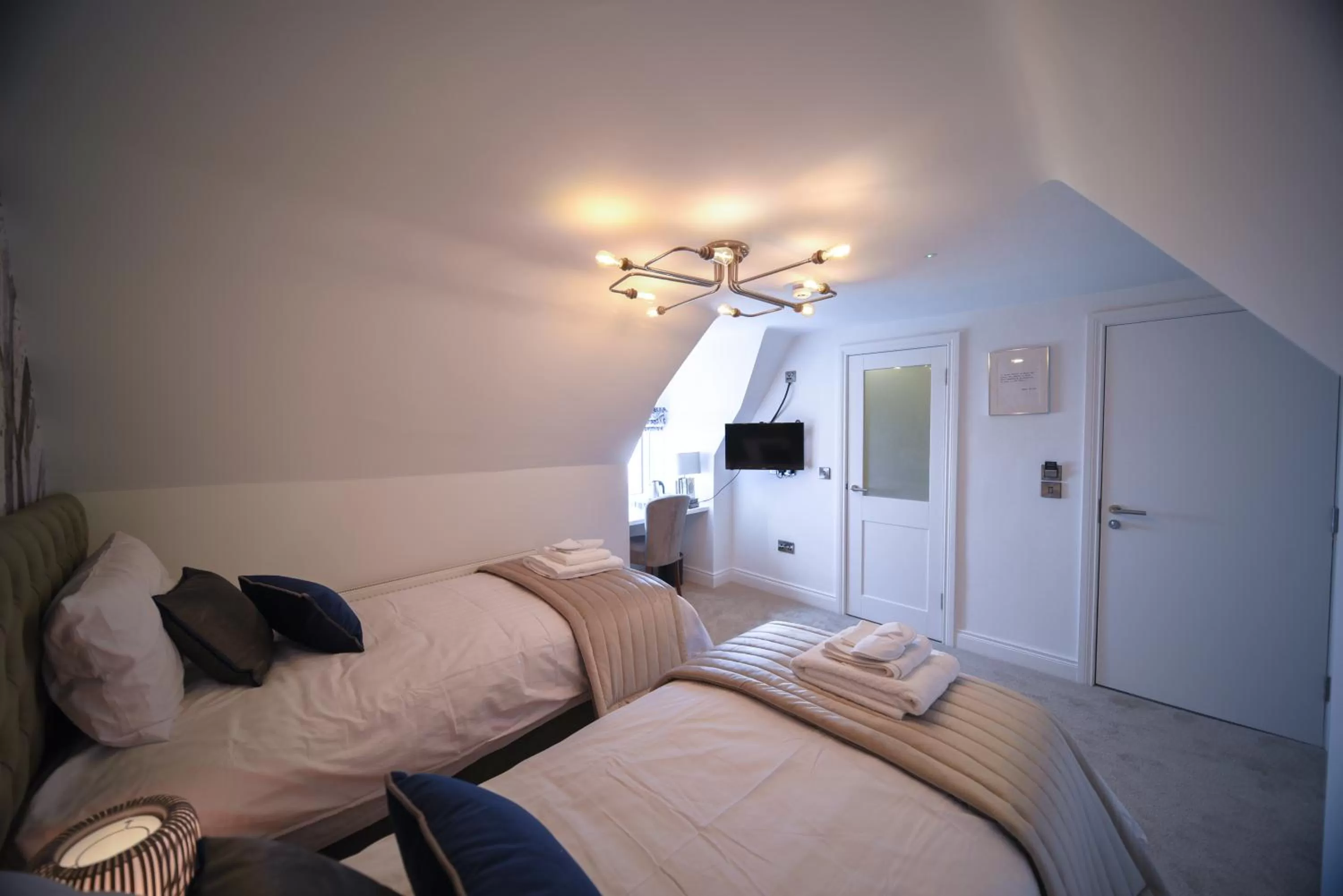 Living room, Bed in The Strand Hotel, the former residence of Oscar Wilde