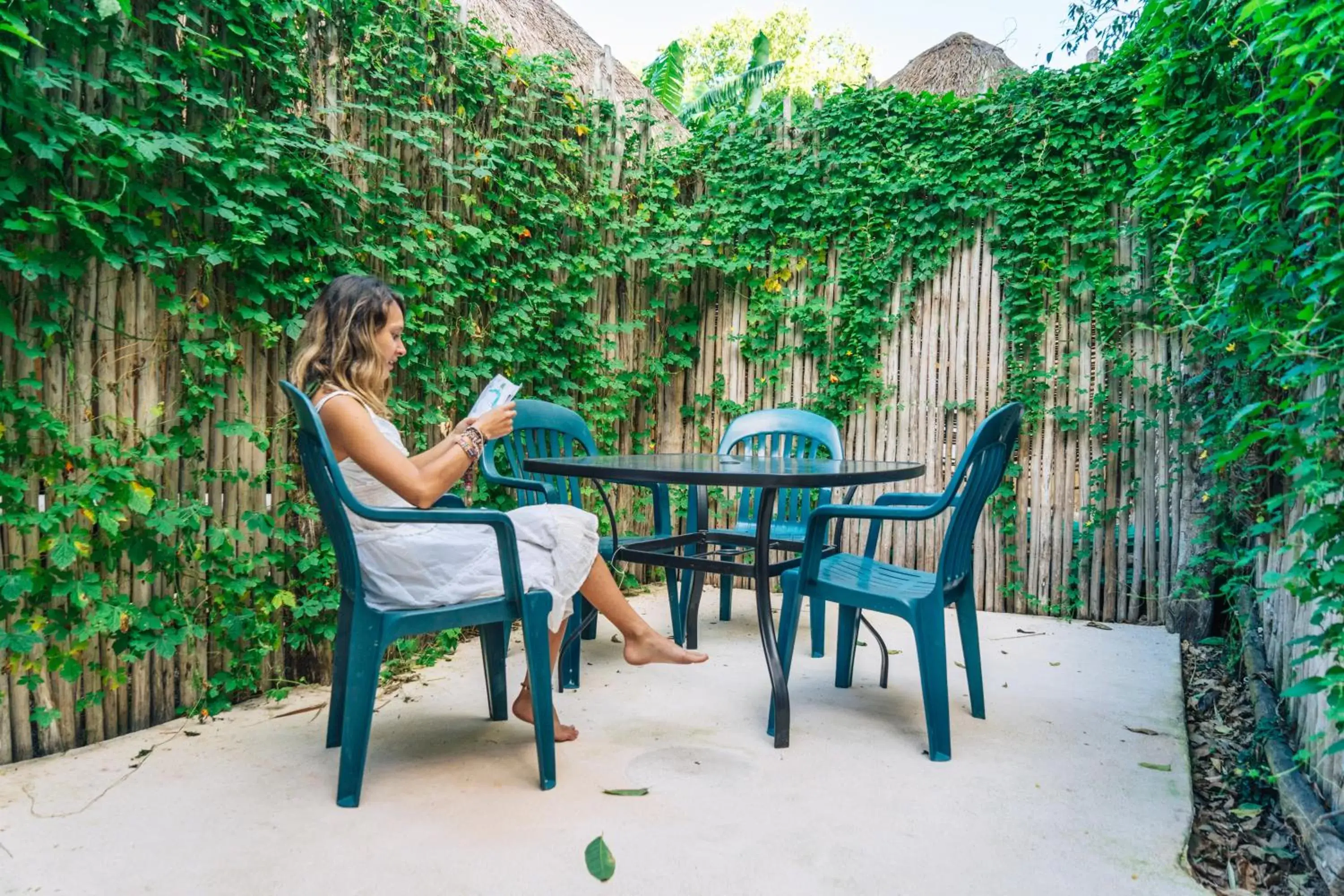 Patio in Hotel & Suites Oasis Bacalar