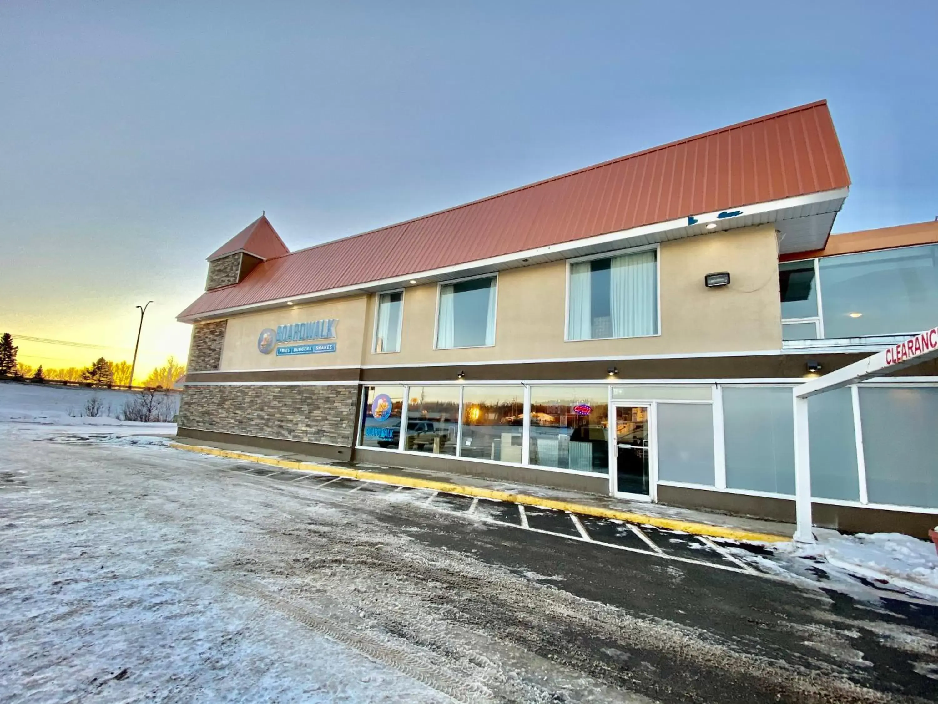 Property building, Winter in Ramada by Wyndham Whitecourt