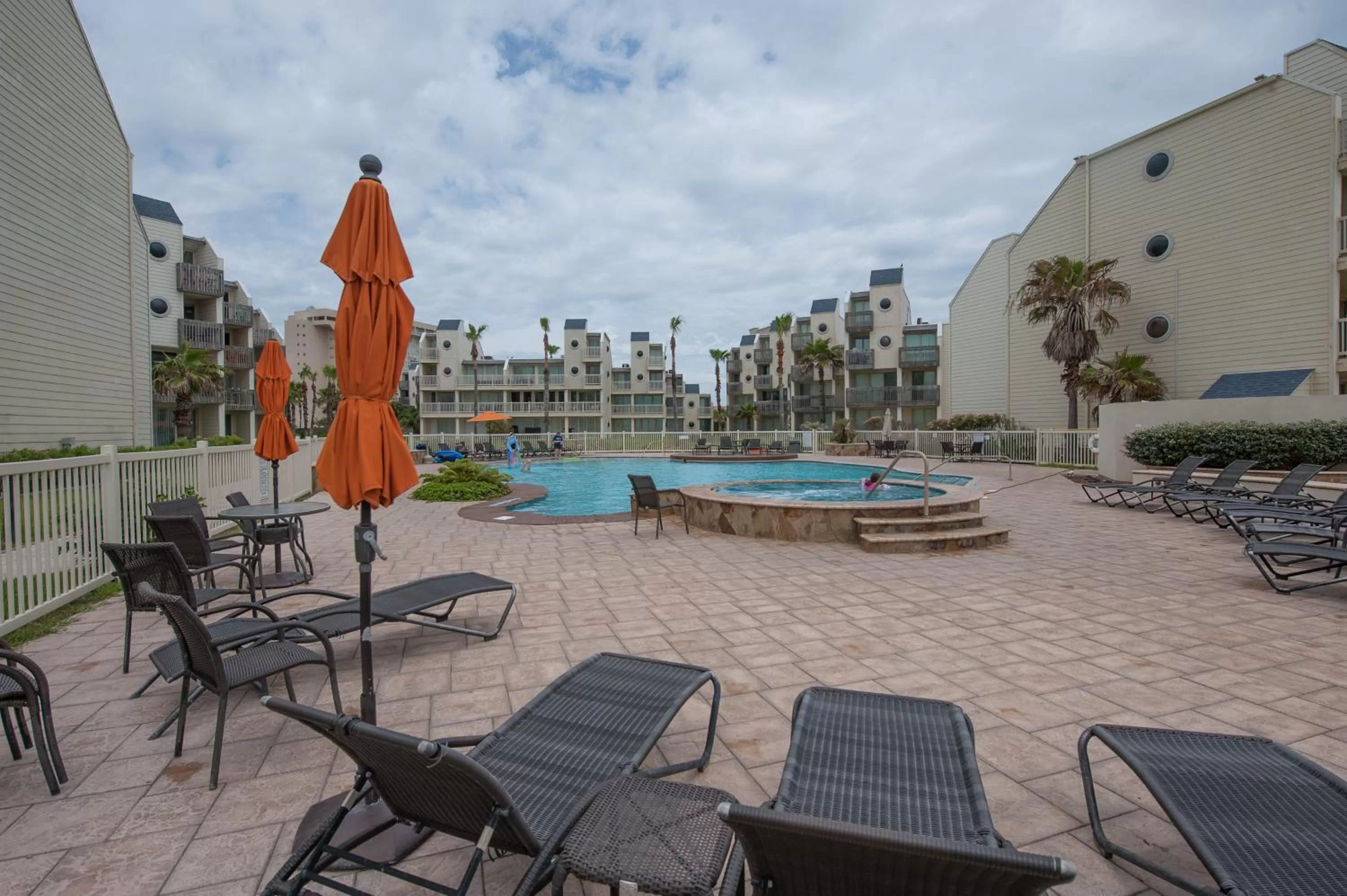 Pool view in South Padre Island Beach Rentals