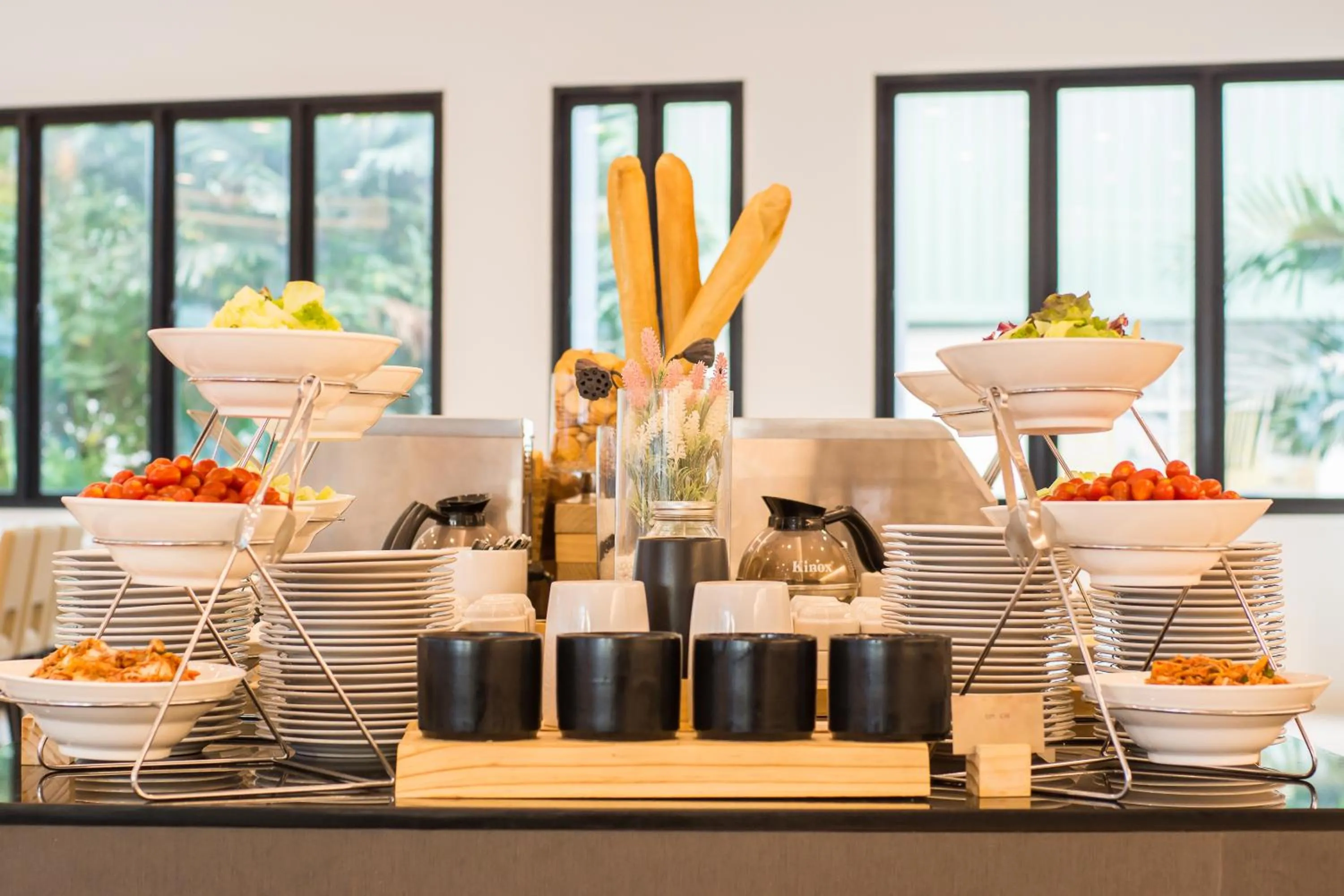 Buffet breakfast in J Inspired Hotel Pattaya