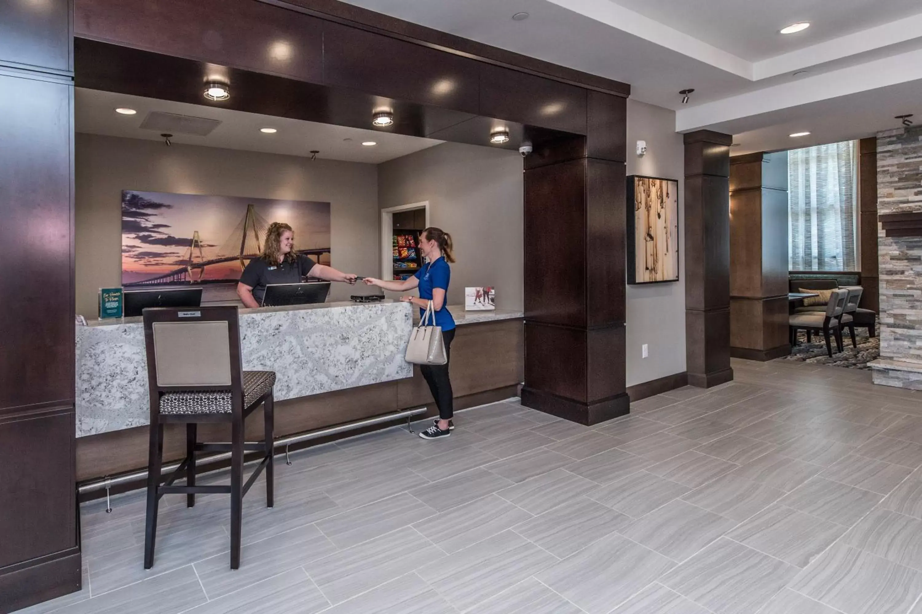 Property building, Lobby/Reception in Staybridge Suites Charleston - Mount Pleasant, an IHG Hotel