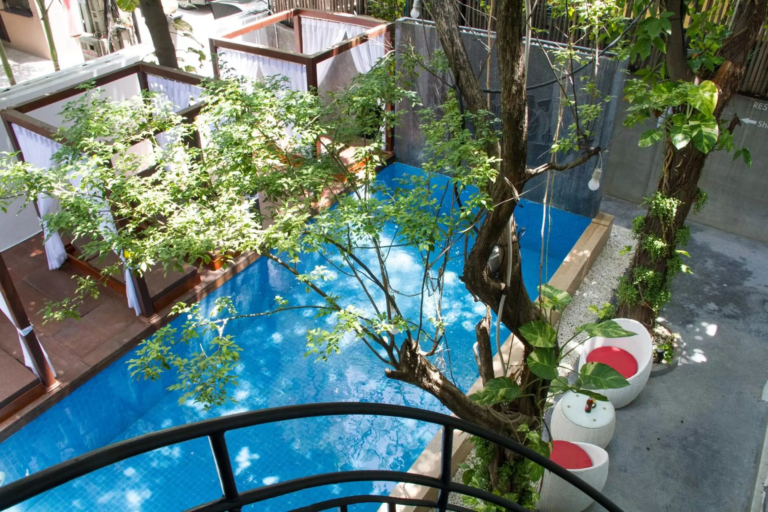 Bird's eye view, Pool View in Bopha Bassac Boutique Hotel