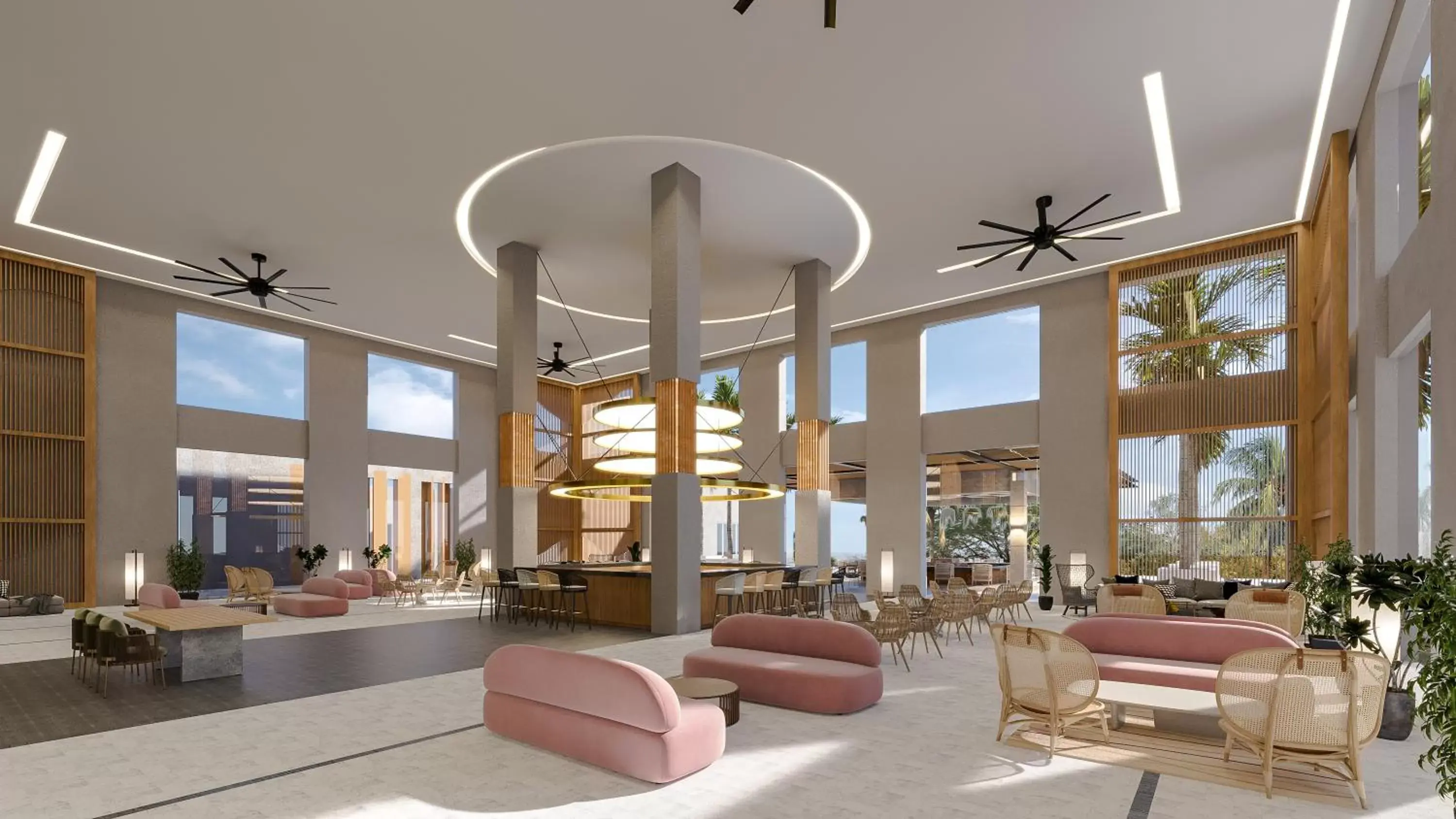 Lobby or reception in Hyatt Ziva Riviera Cancun All-Inclusive