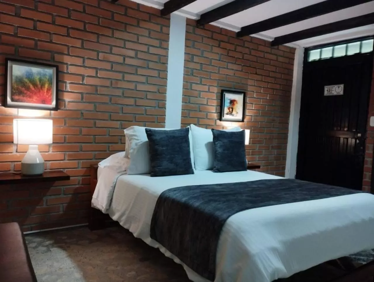 Bed in Hotel Vísperas