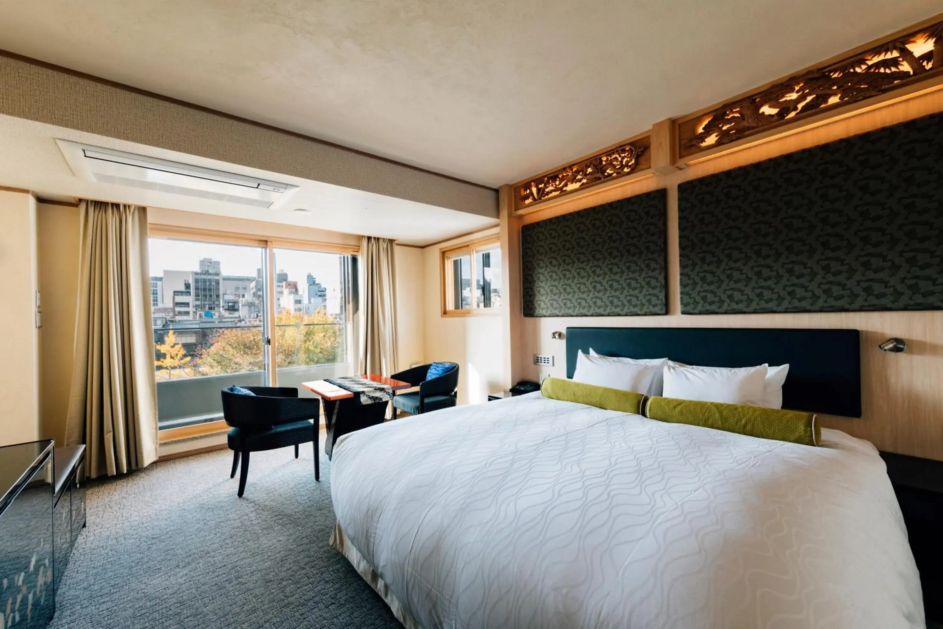 Bed in Hotel Alza Kyoto