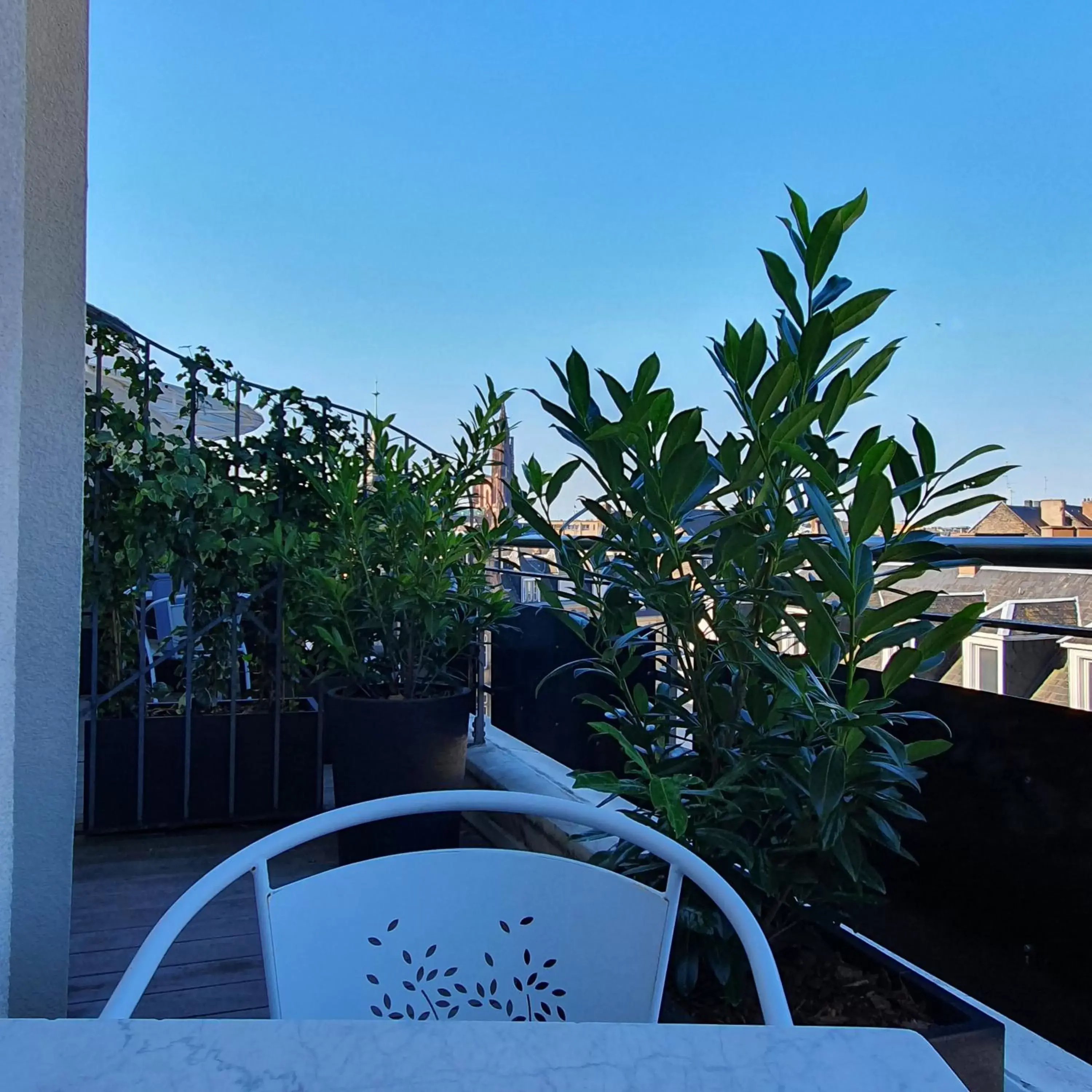 Balcony/Terrace, Swimming Pool in Maison LUTETIA R