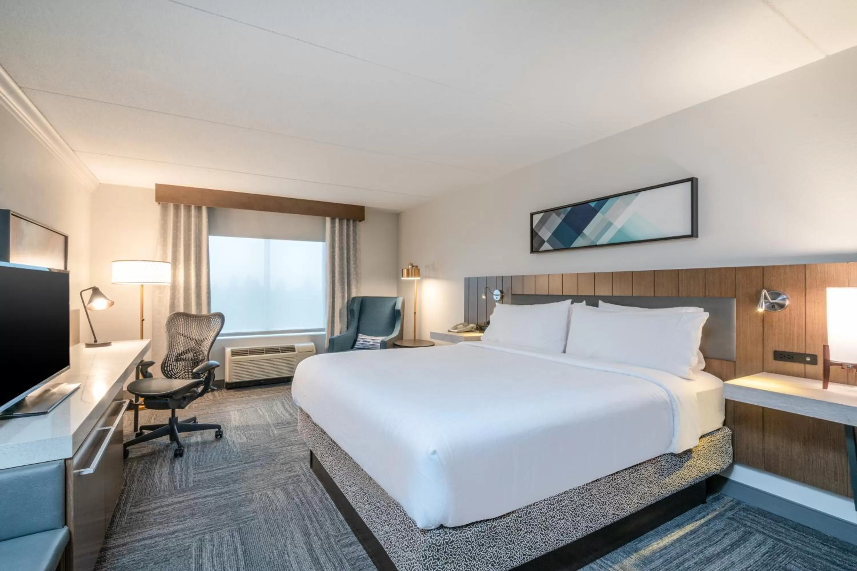 Bed in Hilton Garden Inn Pittsburgh/Southpointe