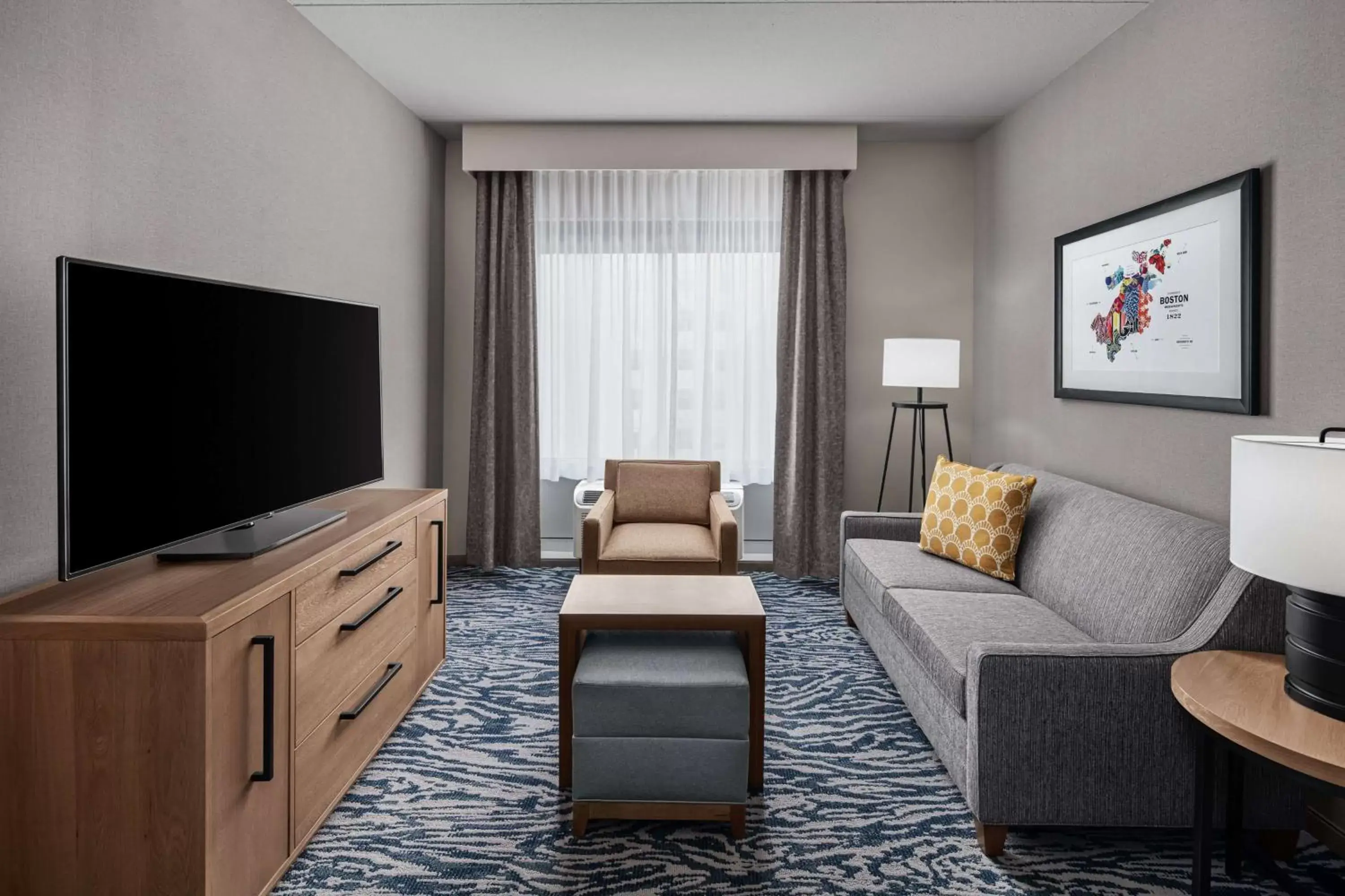 Living room in Homewood Suites by Hilton Boston Woburn Living room in Homewood Suites by Hilton Boston Woburn