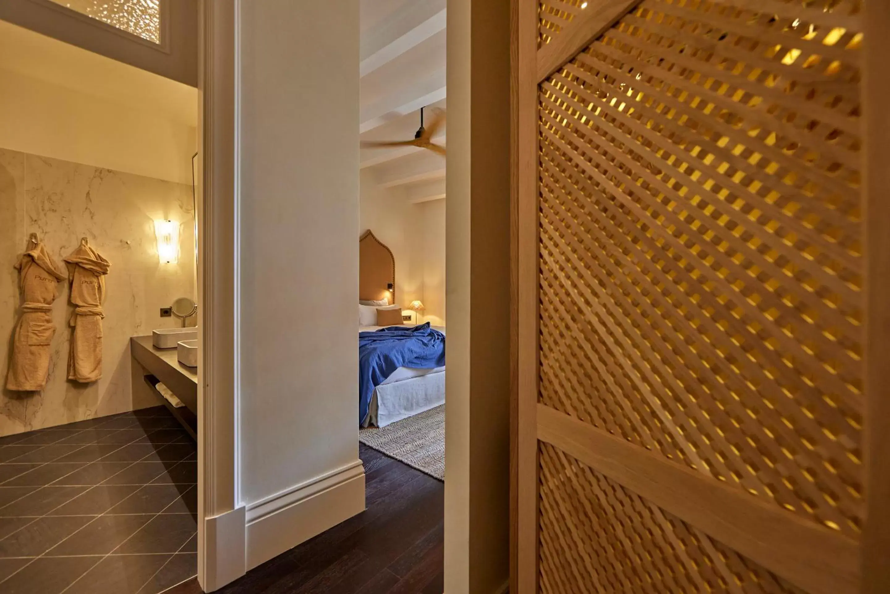 Bed, Bathroom in Puro Grand Hotel