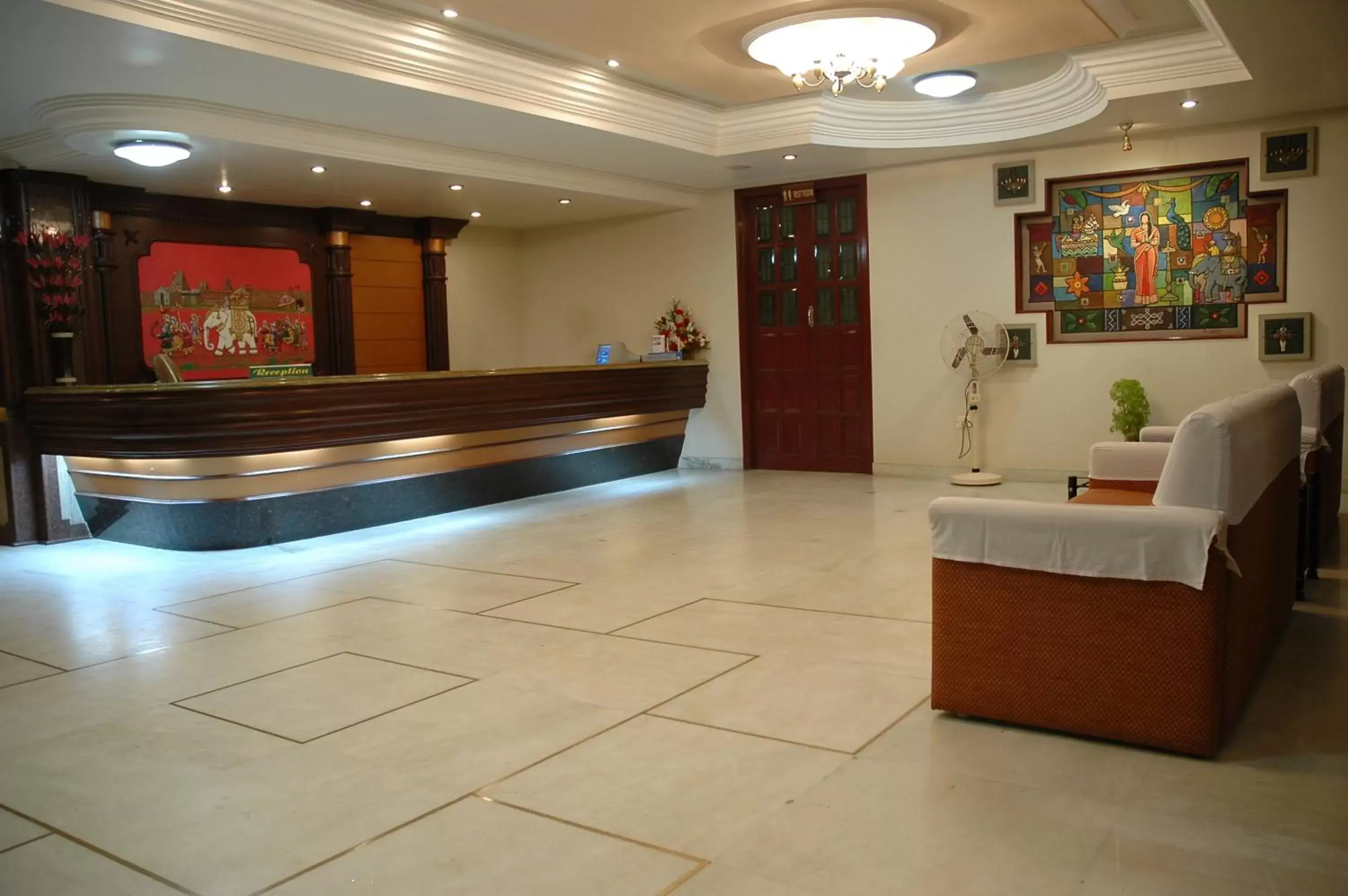 Lobby or reception in Hotel Gnanam Lobby or reception in Hotel Gnanam