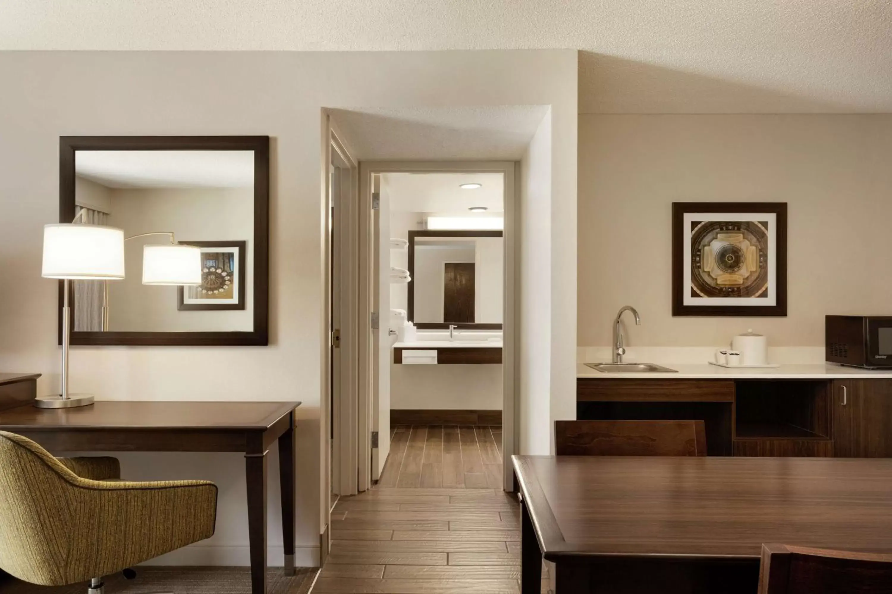 Bedroom in Hampton Inn and Suites Springdale Bedroom in Hampton Inn and Suites Springdale