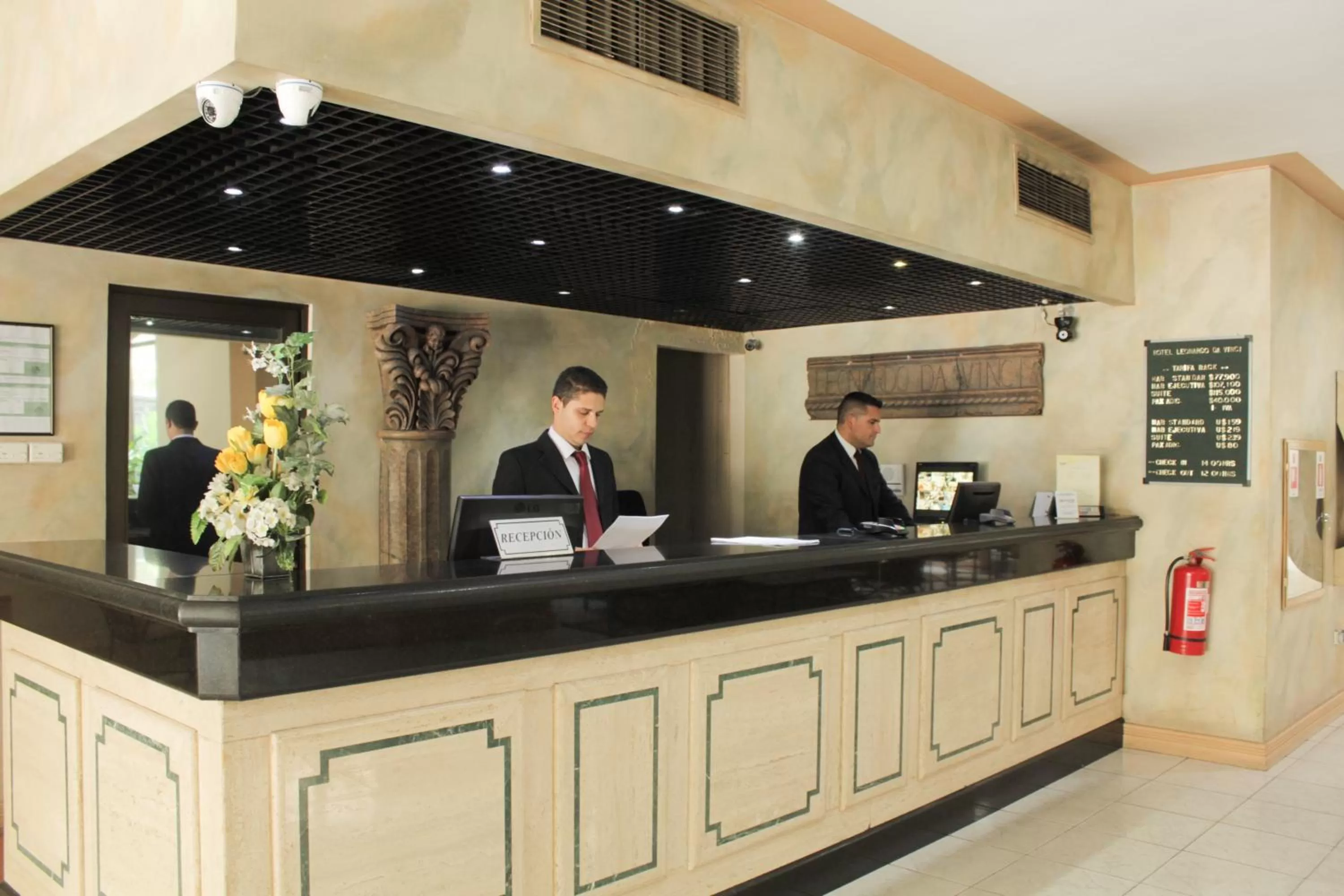 Lobby or reception in Hotel Leonardo da Vinci