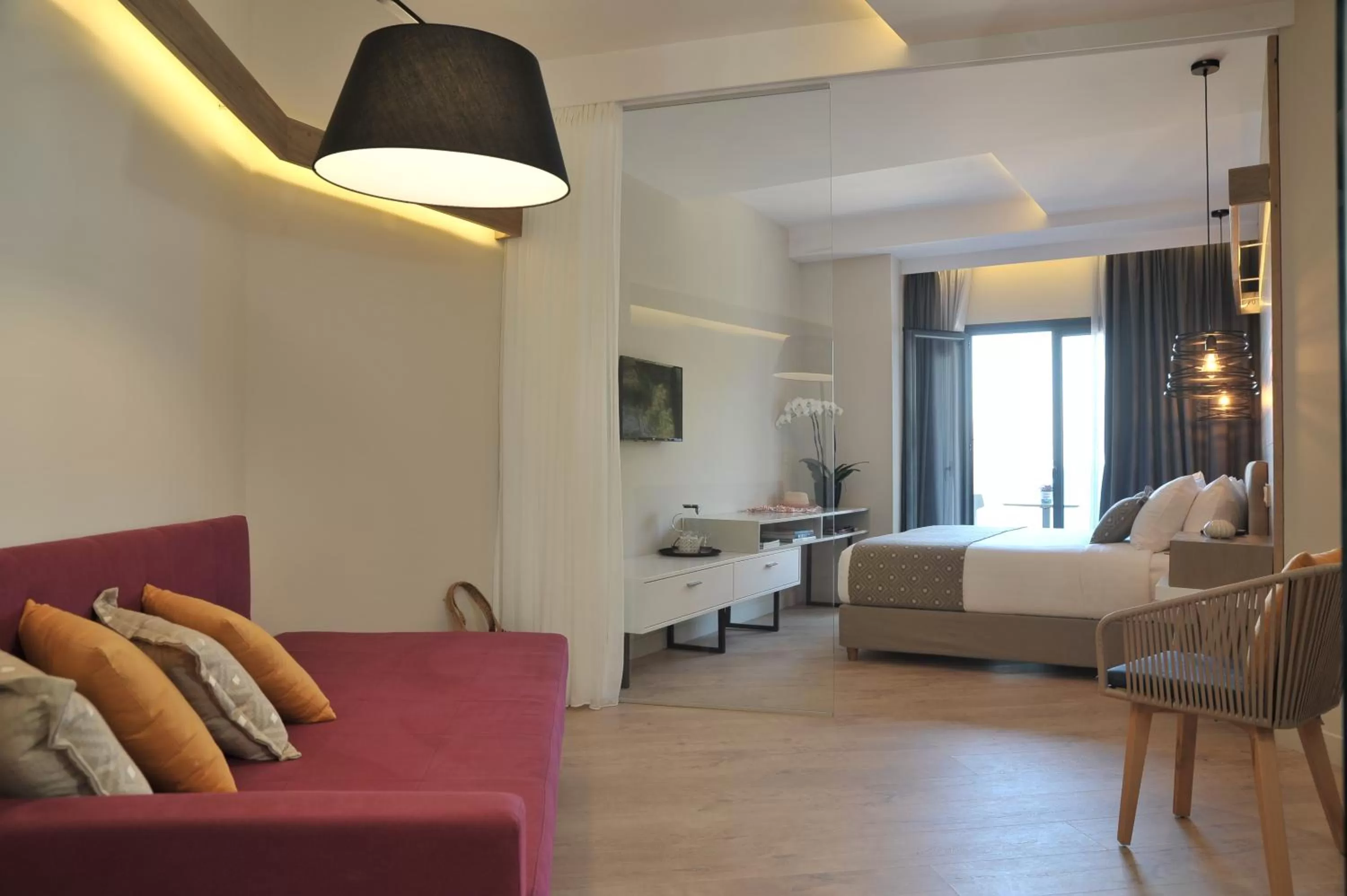 Bed in Seasabelle Hotel near Athens Airport