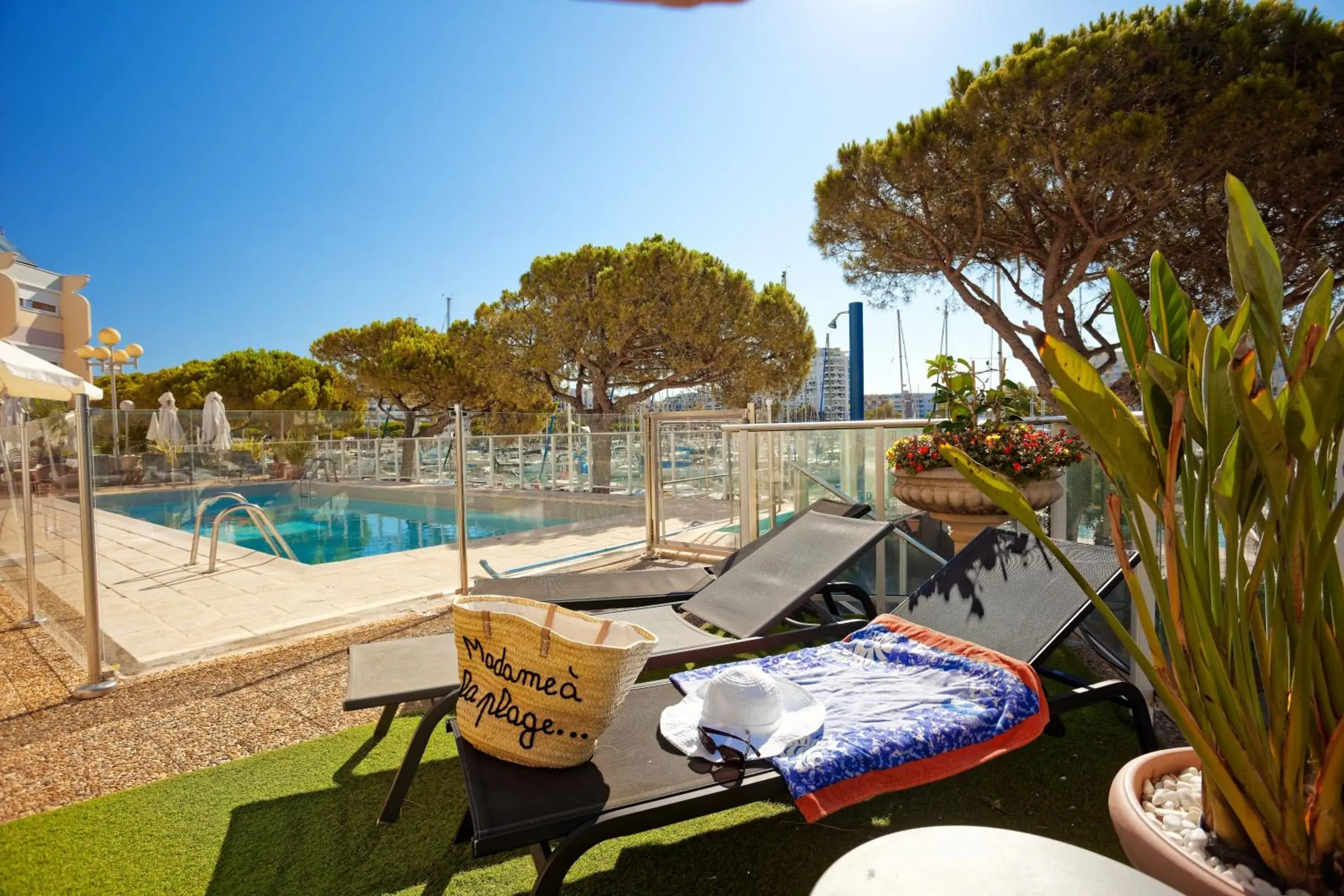 Patio in The Originals Boutique, Hôtel Neptune, Montpellier Sud (Inter-Hotel)