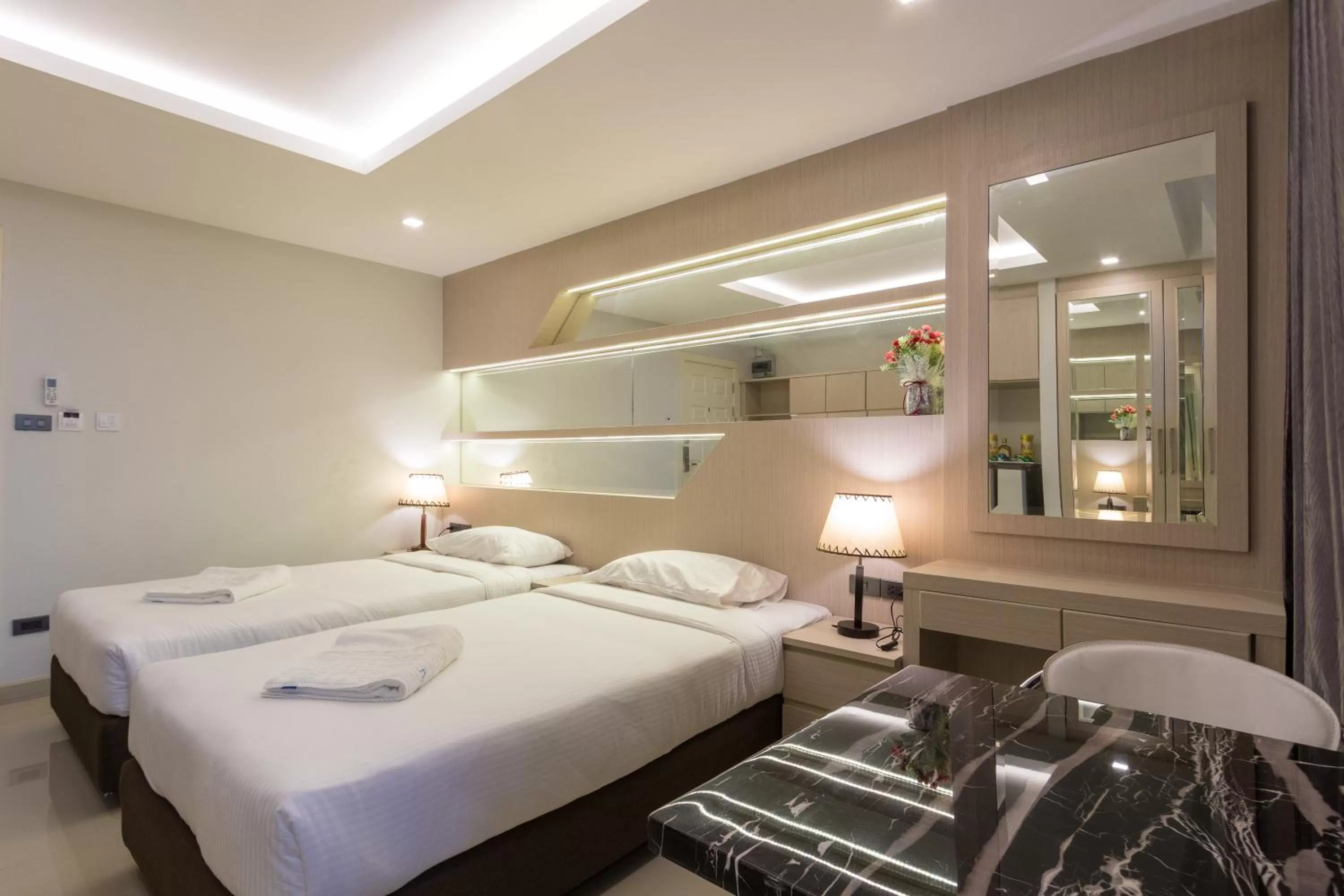 Bed in B-your home Hotel Don Mueang Airport Bangkok 如你家酒店