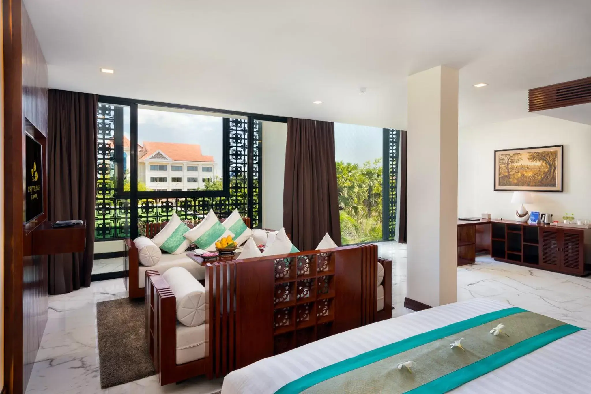 Living room, Bed in Lotus Blanc Resort Living room, Bed in Lotus Blanc Resort