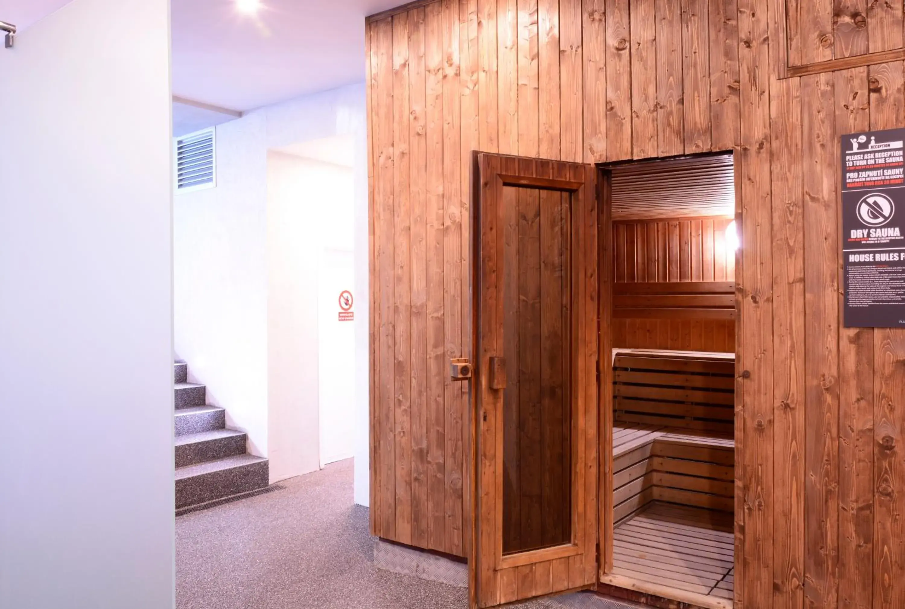 Sauna in Plus Prague Hostel