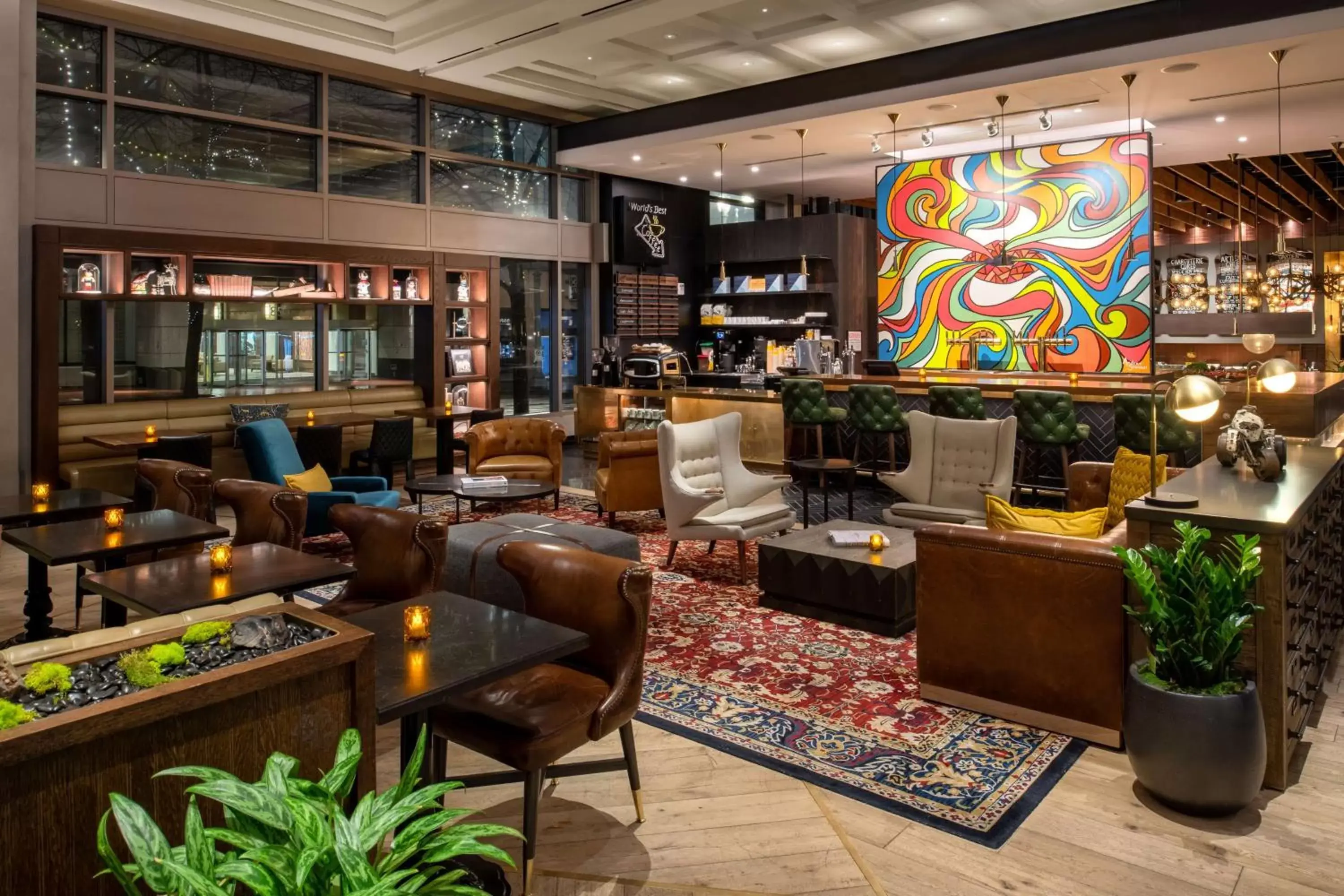 Lobby or reception in The Duniway Portland, A Hilton Hotel Lobby or reception in The Duniway Portland, A Hilton Hotel