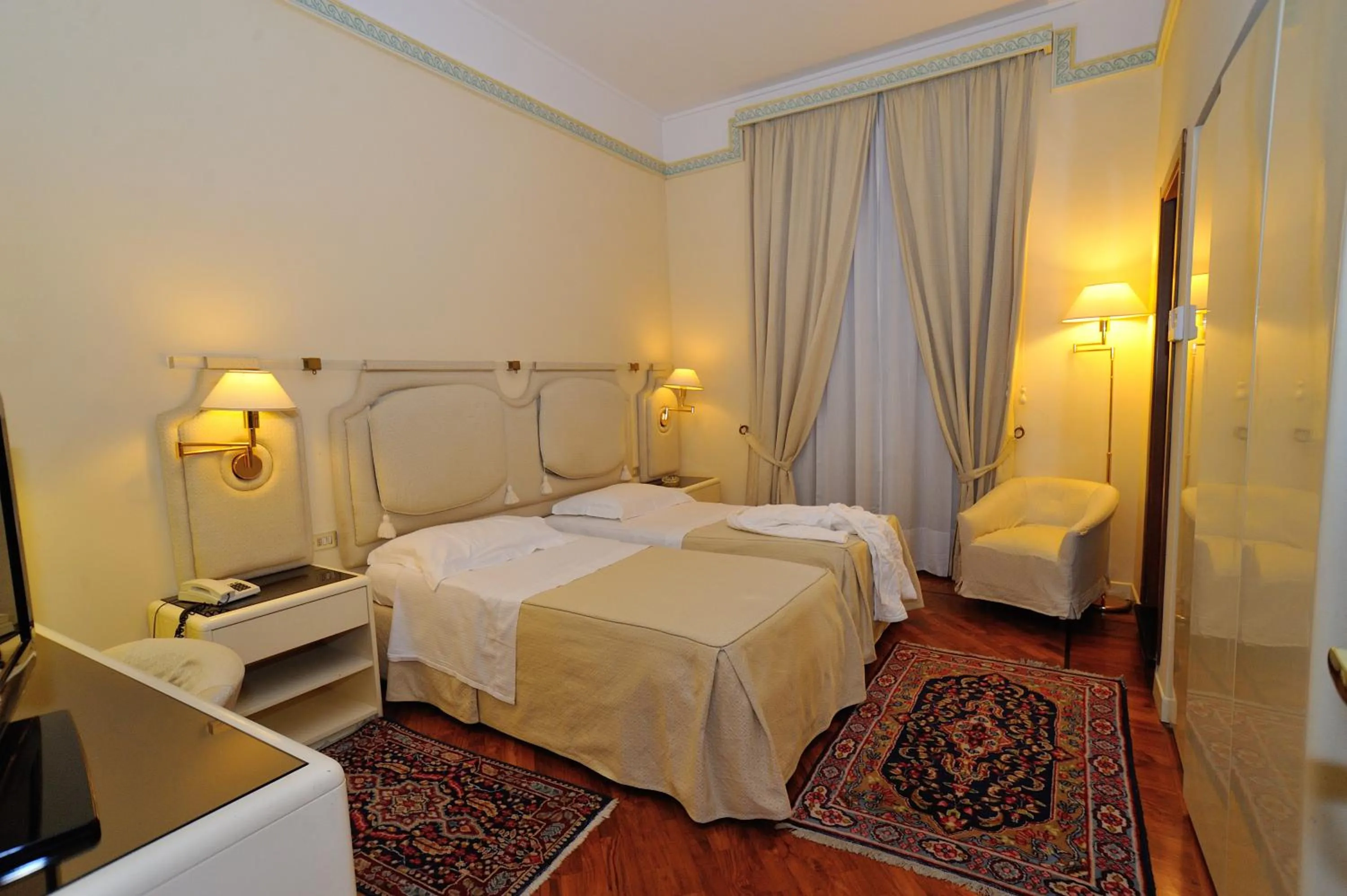 Bed in Grand Hotel Tettuccio