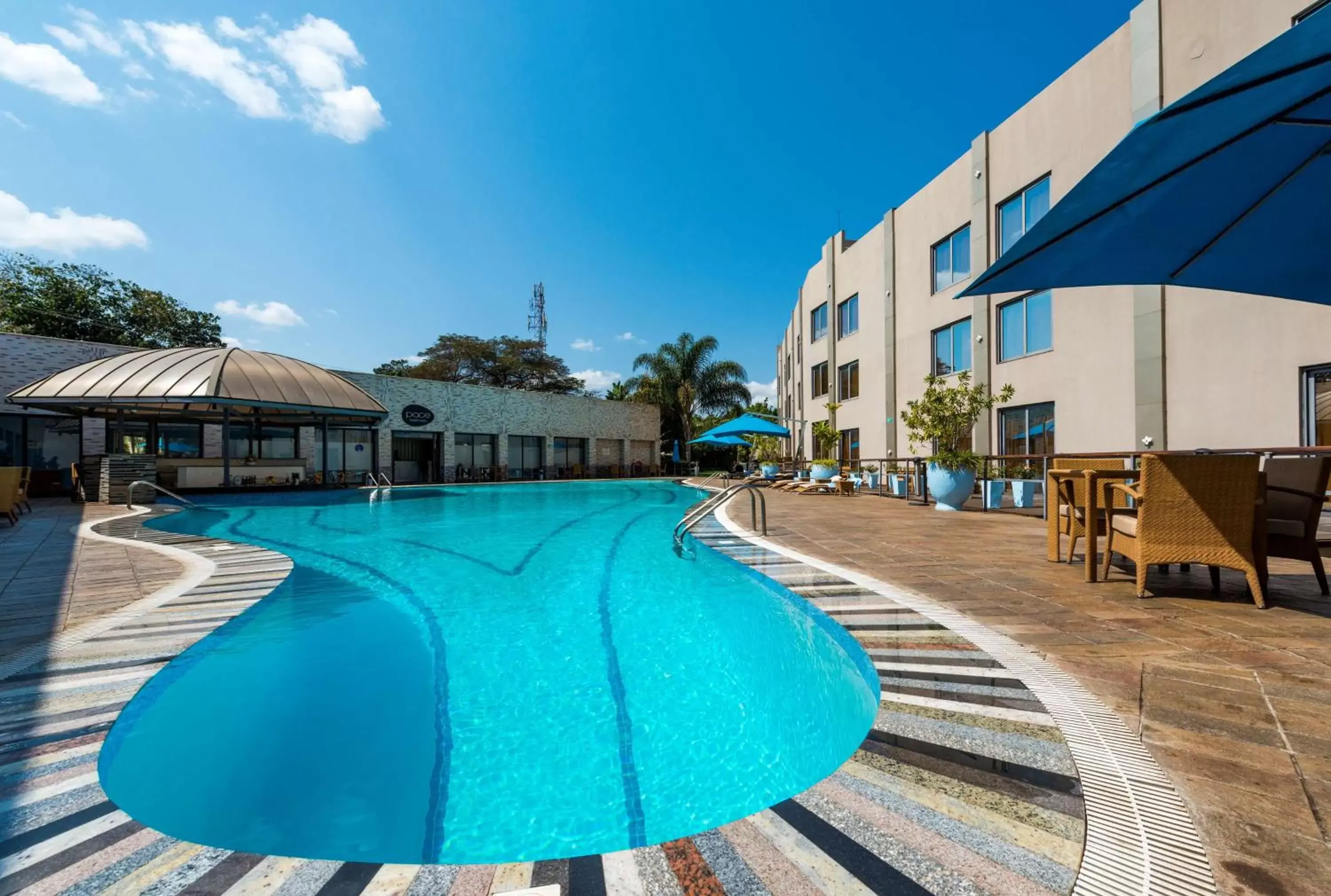 Pool view, Swimming Pool in Radisson Blu Hotel Lusaka