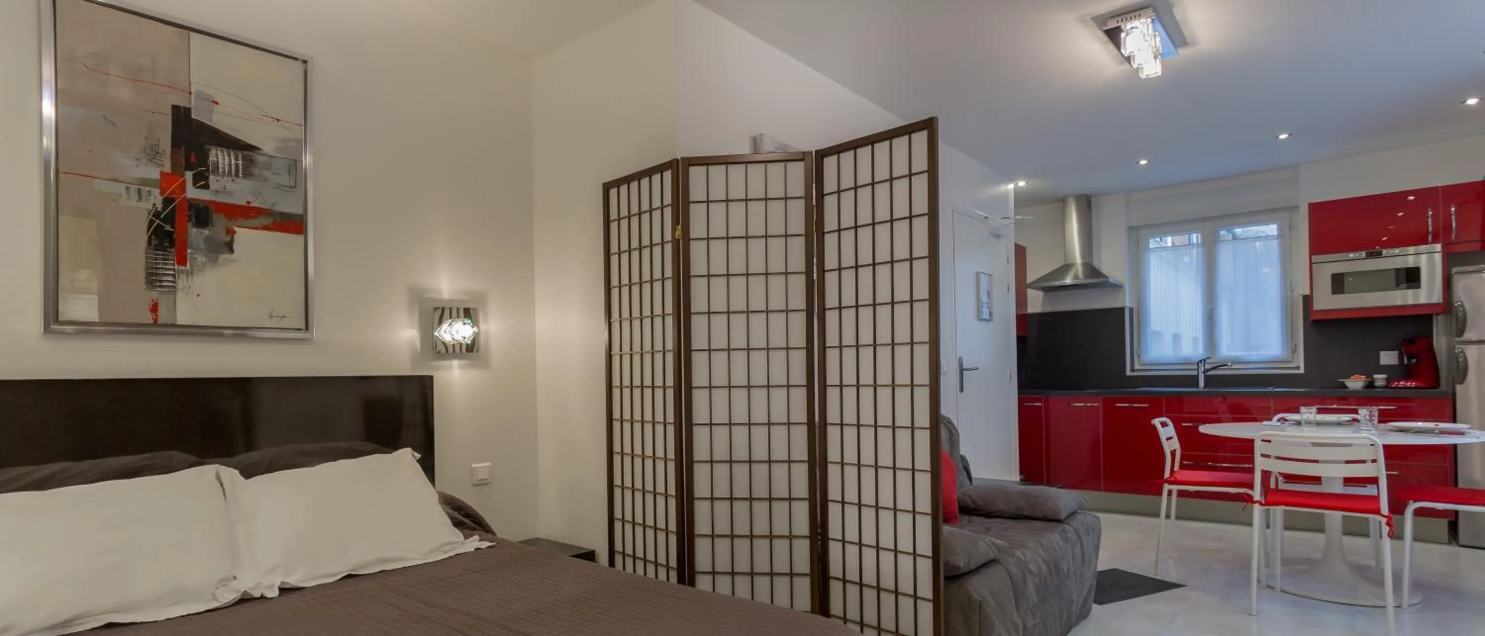 Kitchen or kitchenette in Hotel De L'Horloge