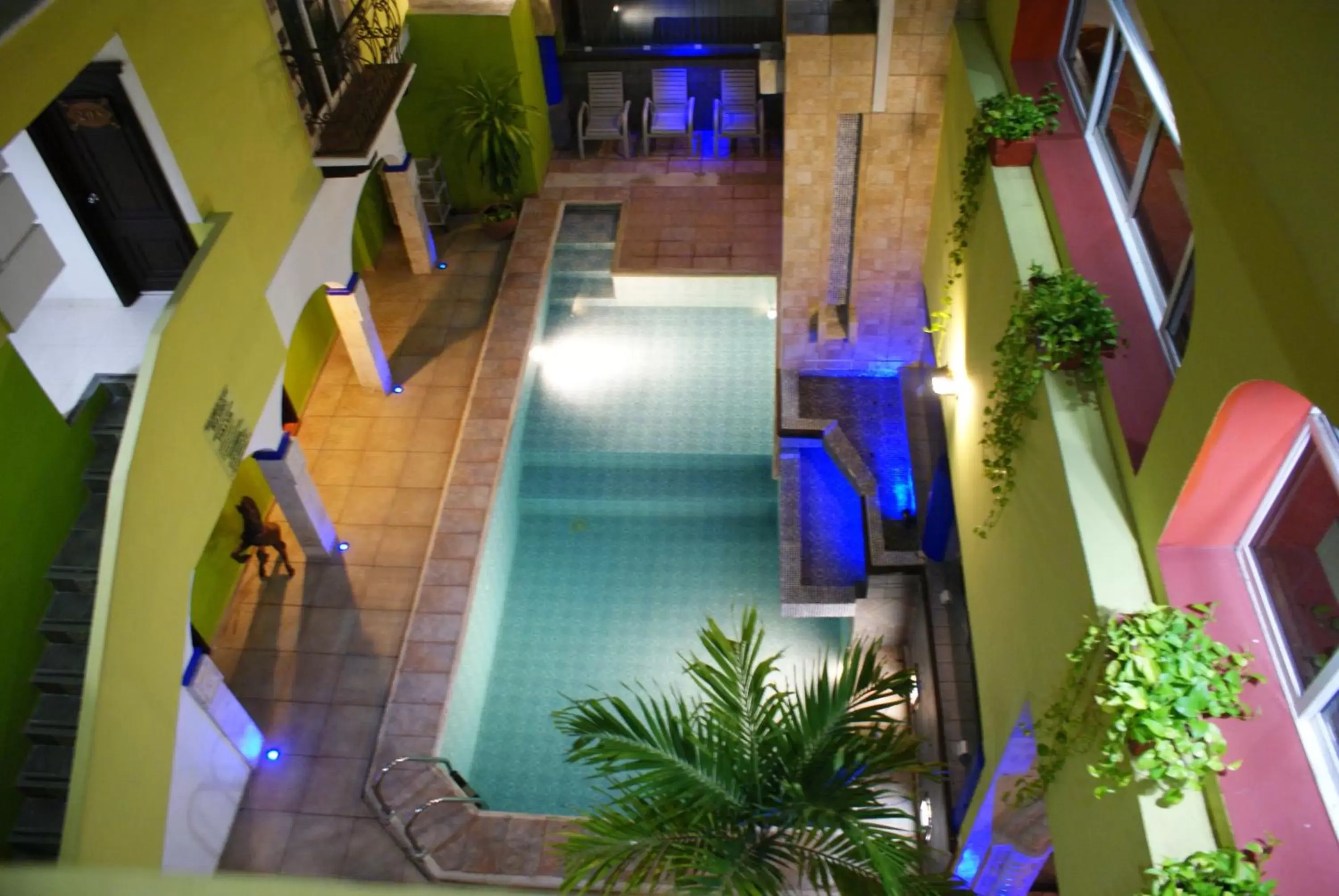 Swimming pool in Suites Flamboyanes
