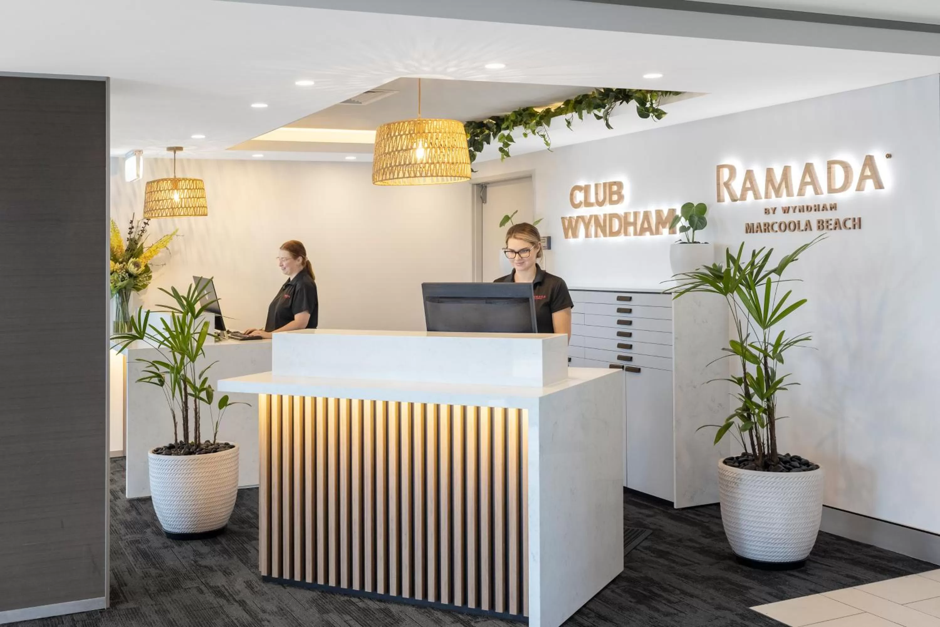 Lobby or reception in Ramada By Wyndham Marcoola Beach