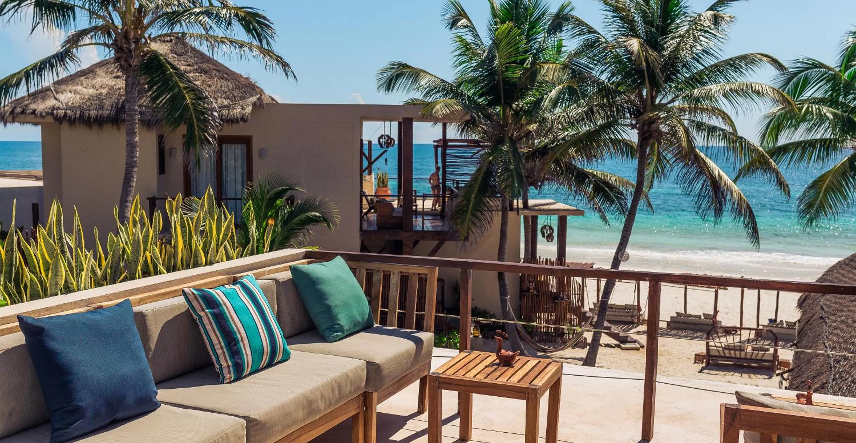 Patio in La Zebra Tulum, a Small Luxury Hotel